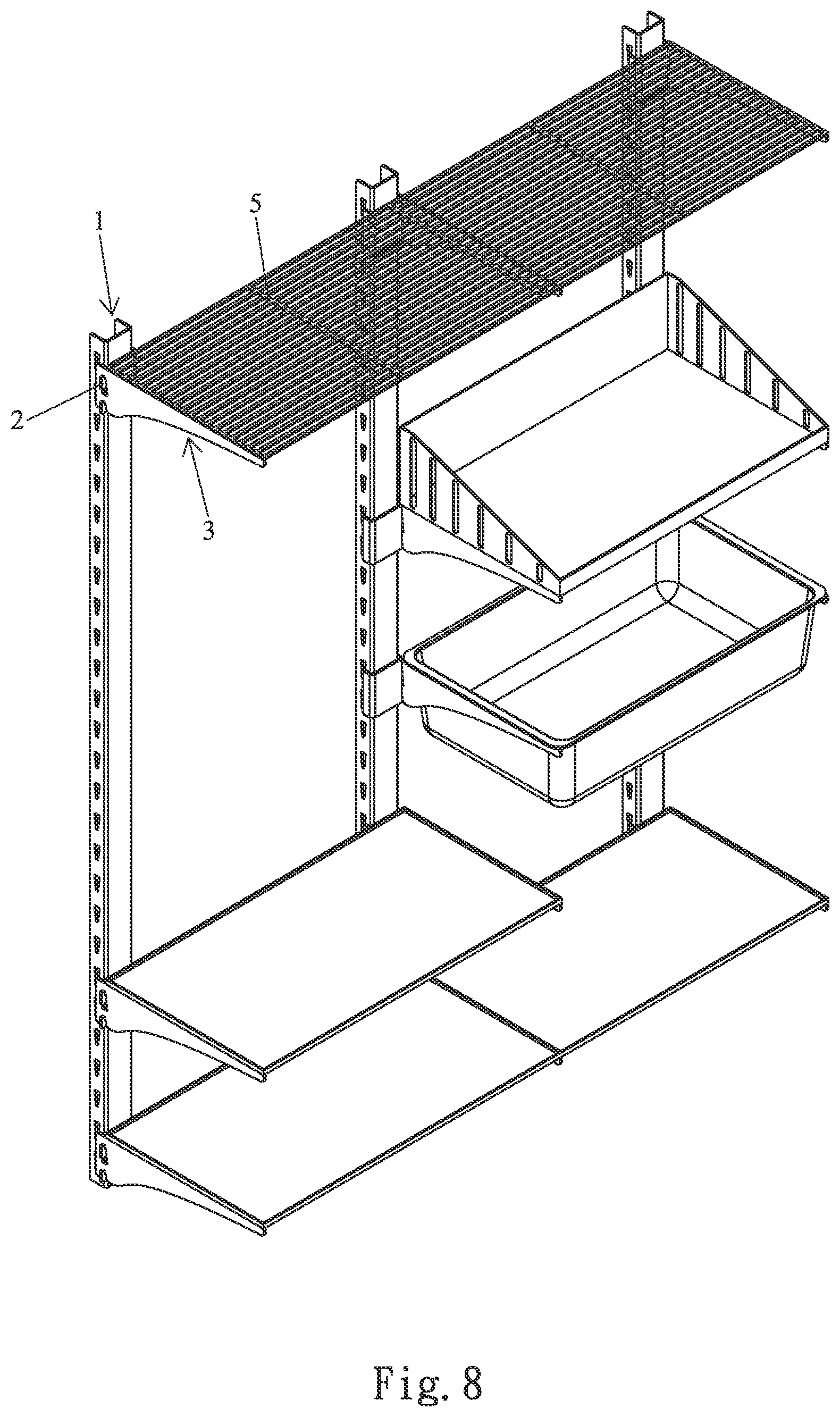 Patent US12102224 Figure 8 – Wall hanger