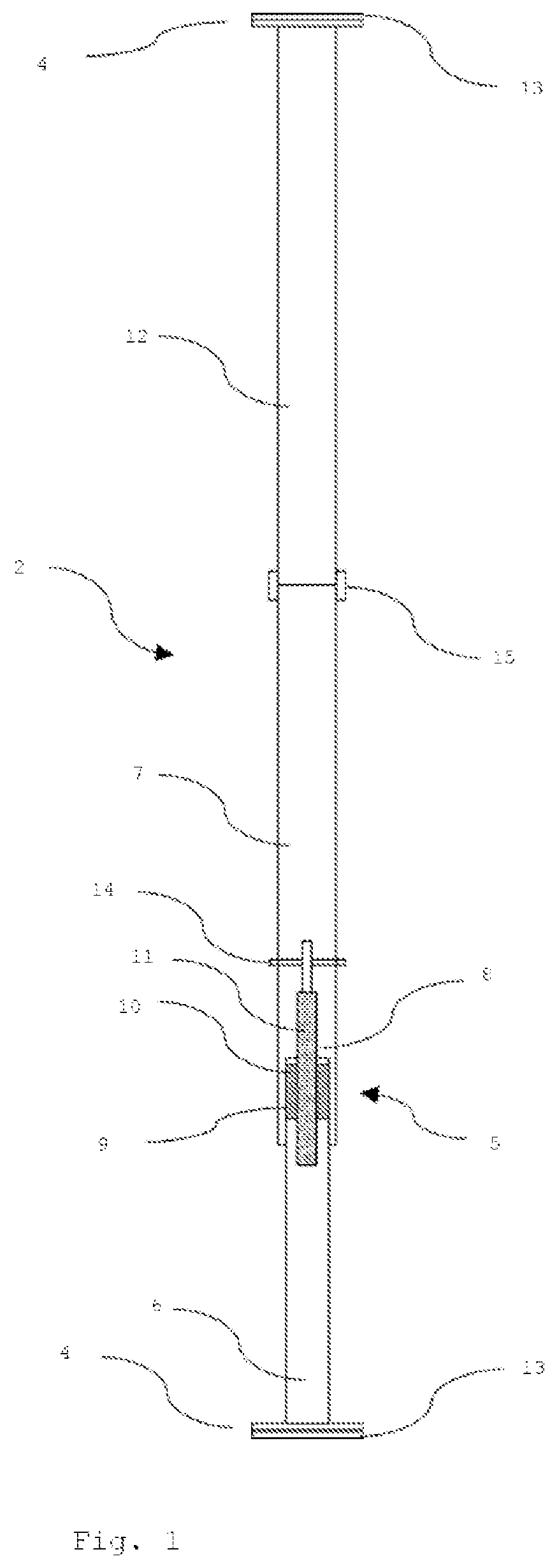 Patent US12102226 — Clothes-rail system having an integrated pipe — Figure 1