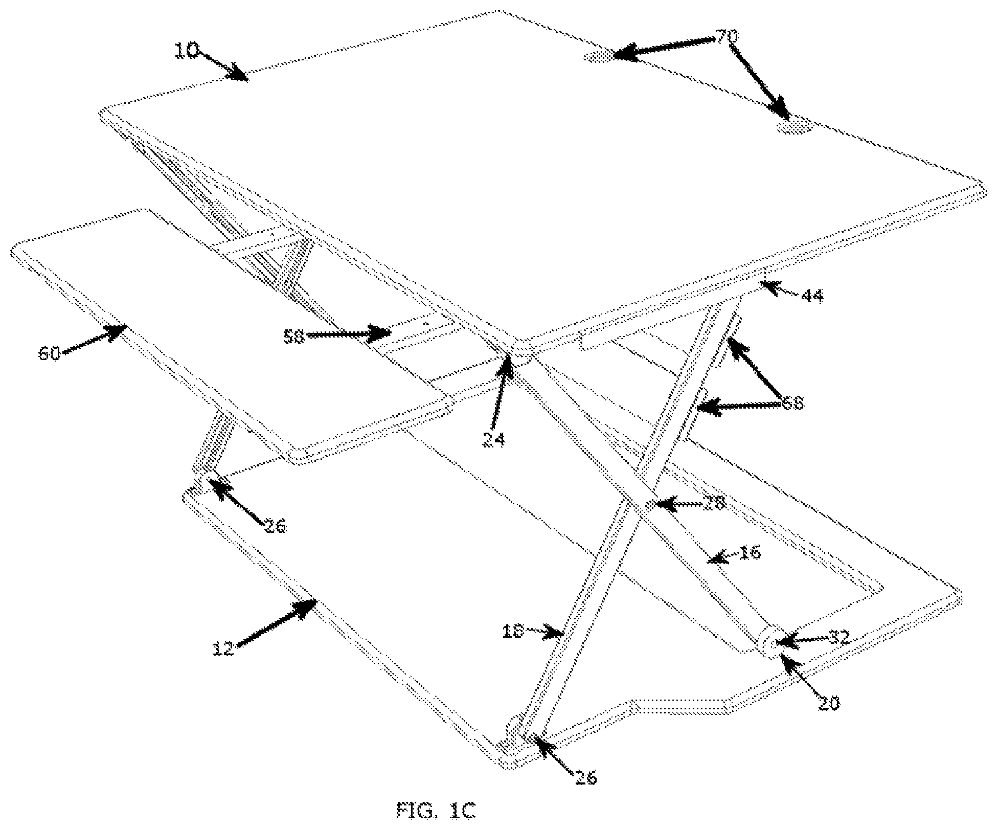 Patent US12102229 Figure 3 – Desktop workspace that adjusts vertically