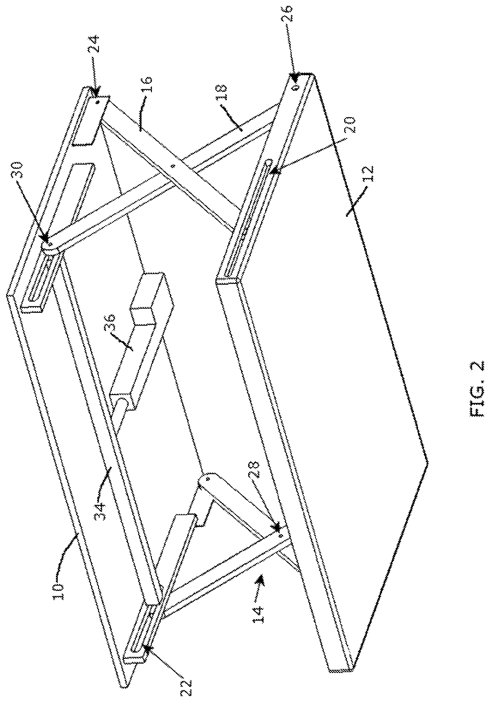 Patent US12102229 Figure 5 – Desktop workspace that adjusts vertically