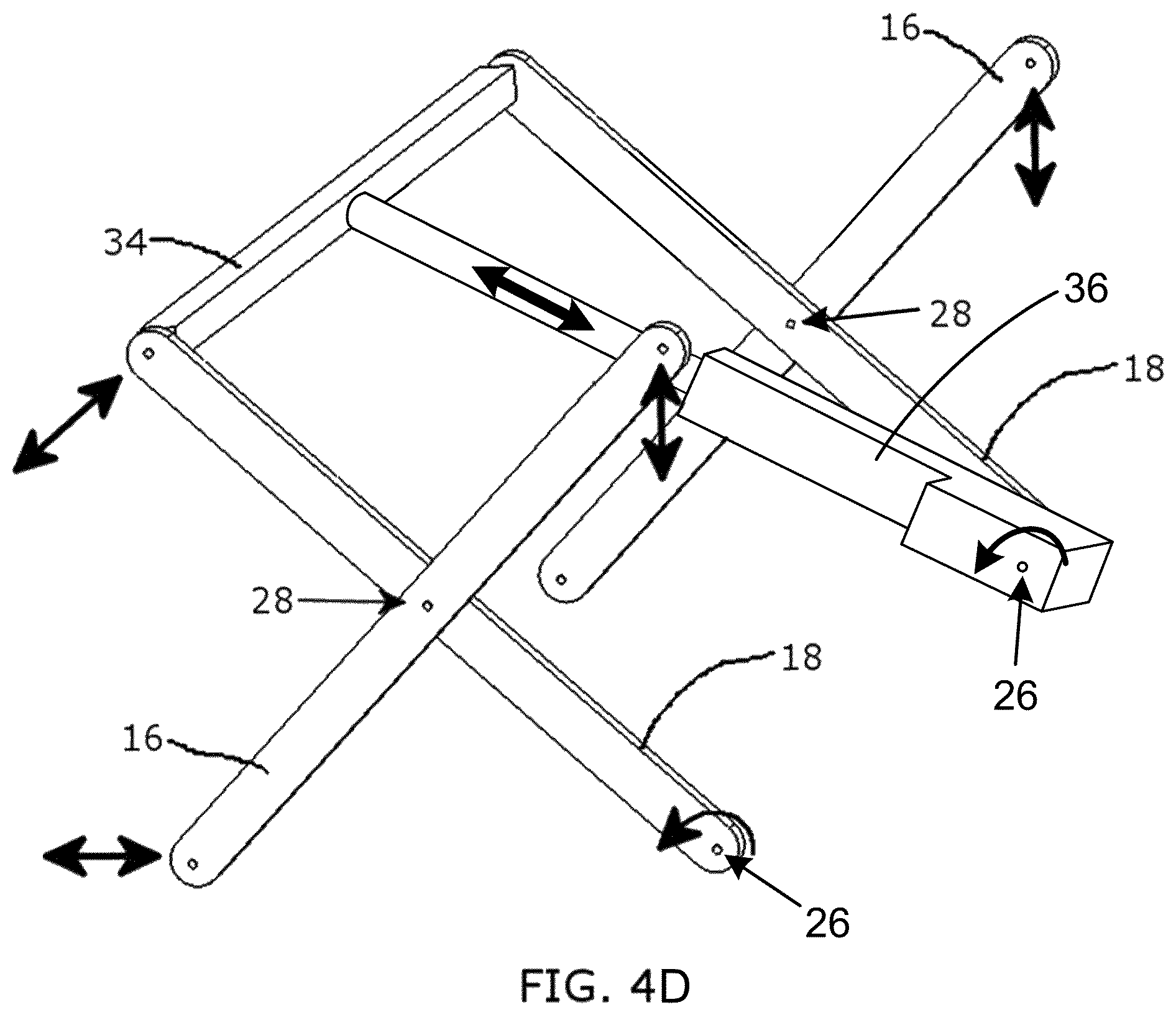 Patent US12102229 Figure 14 – Desktop workspace that adjusts vertically