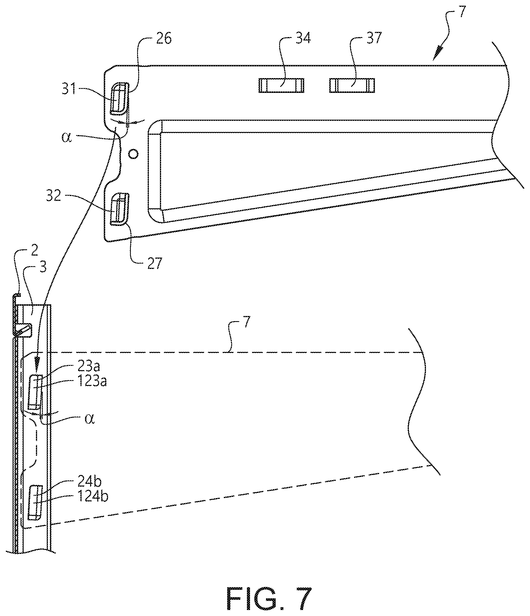 Patent US12102230 Figure 3 – Elongated support member and a goods storage system