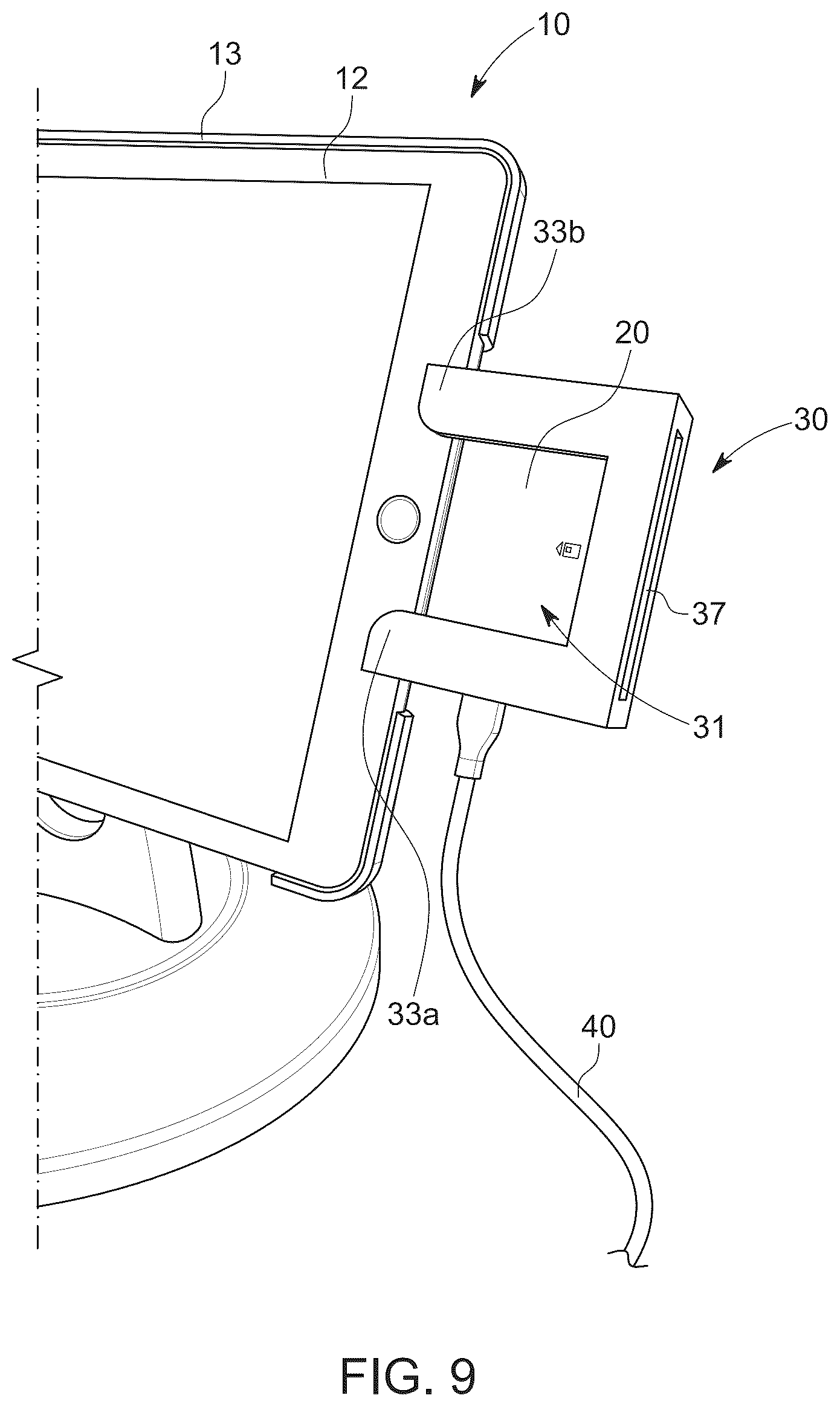 Patent US12102231 Figure 9 – Stabilizer bracket for electronic device