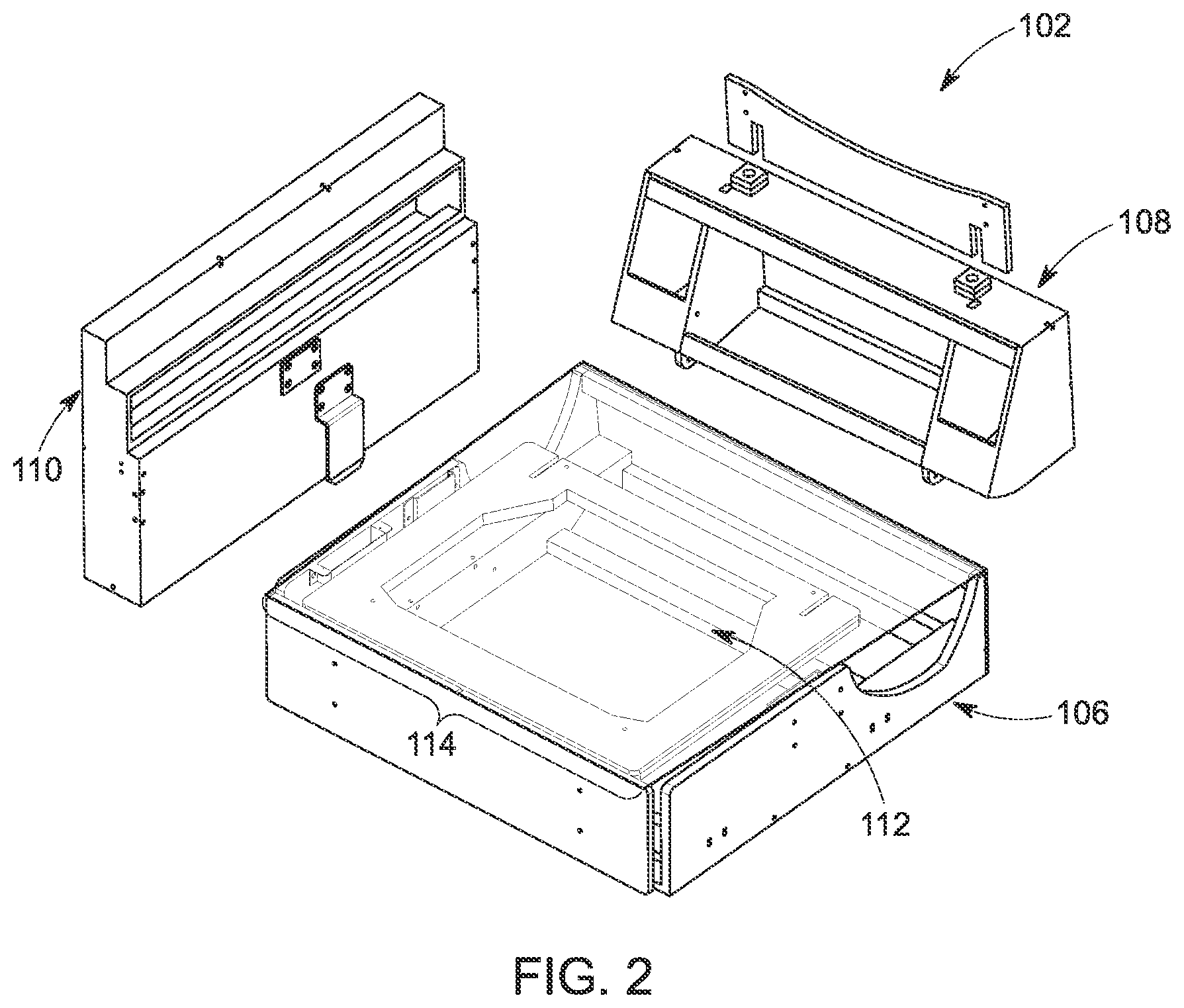 Patent US12102232 Figure 2 – Modular furniture assembly