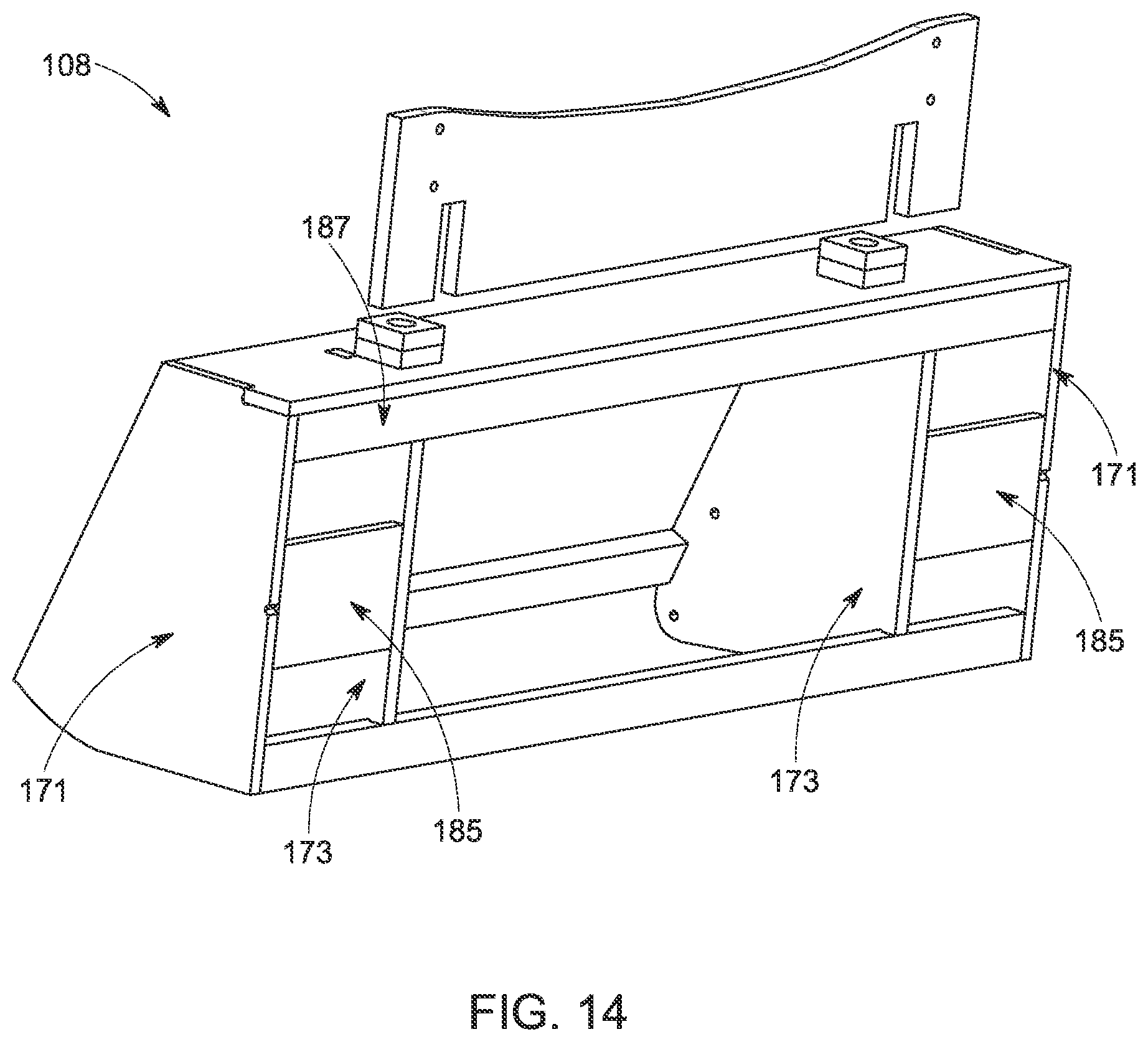 Patent US12102232 Figure 13 – Modular furniture assembly