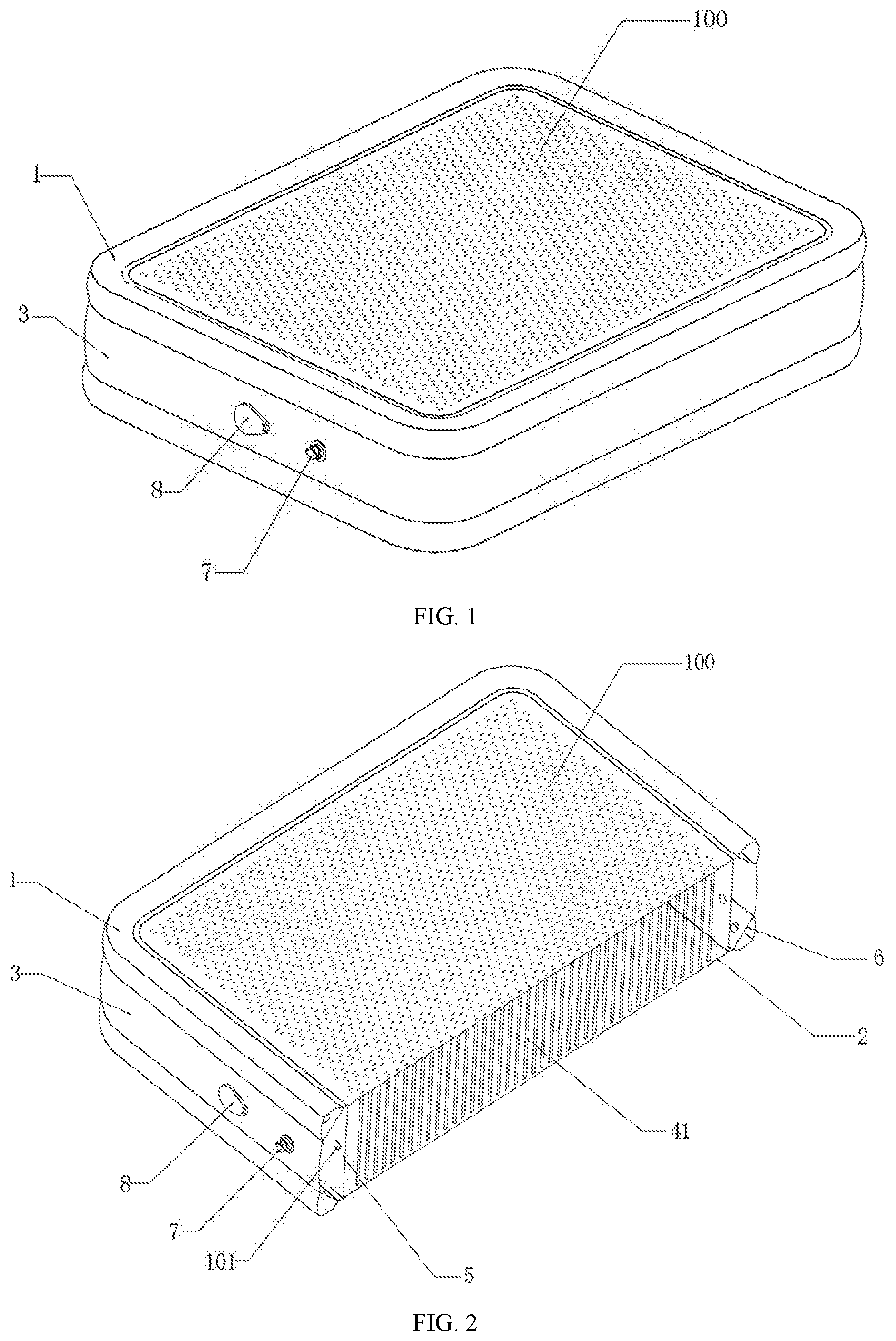 Patent US12102235 Figure 1 – Anti-collapse inflatable air mattress
