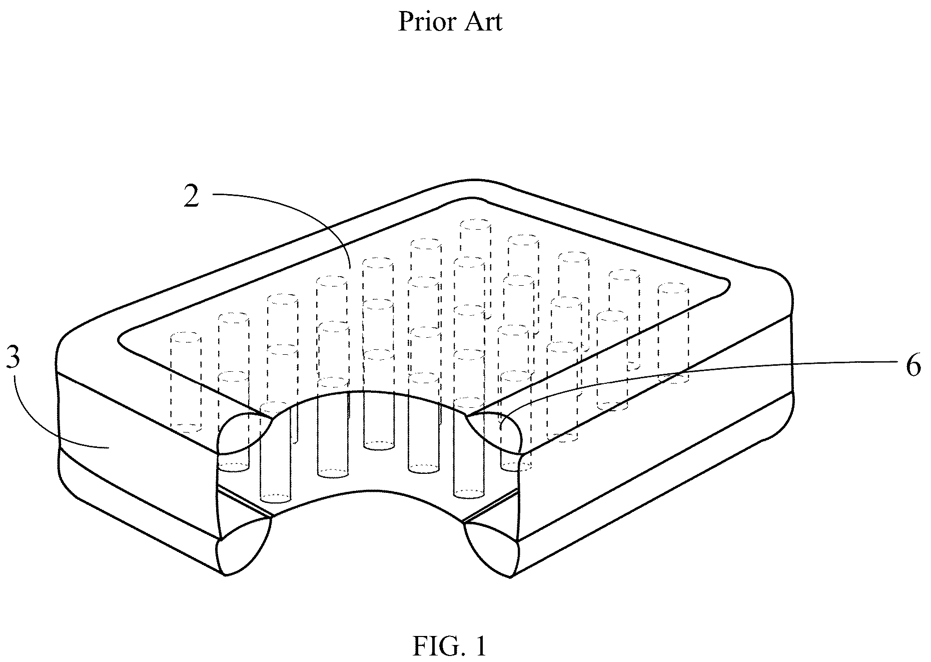 Patent US12102236 — Wiredrawing inflatable mattress and manufacturing method thereof — Figure 1