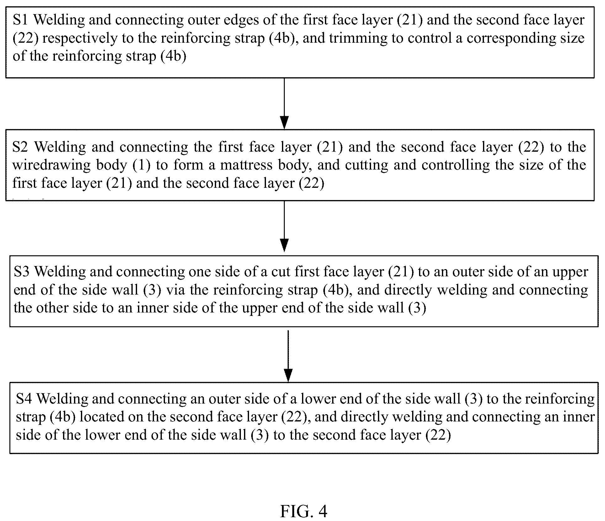 Patent US12102236 Figure 4 – Wiredrawing inflatable mattress and manufacturing method thereof