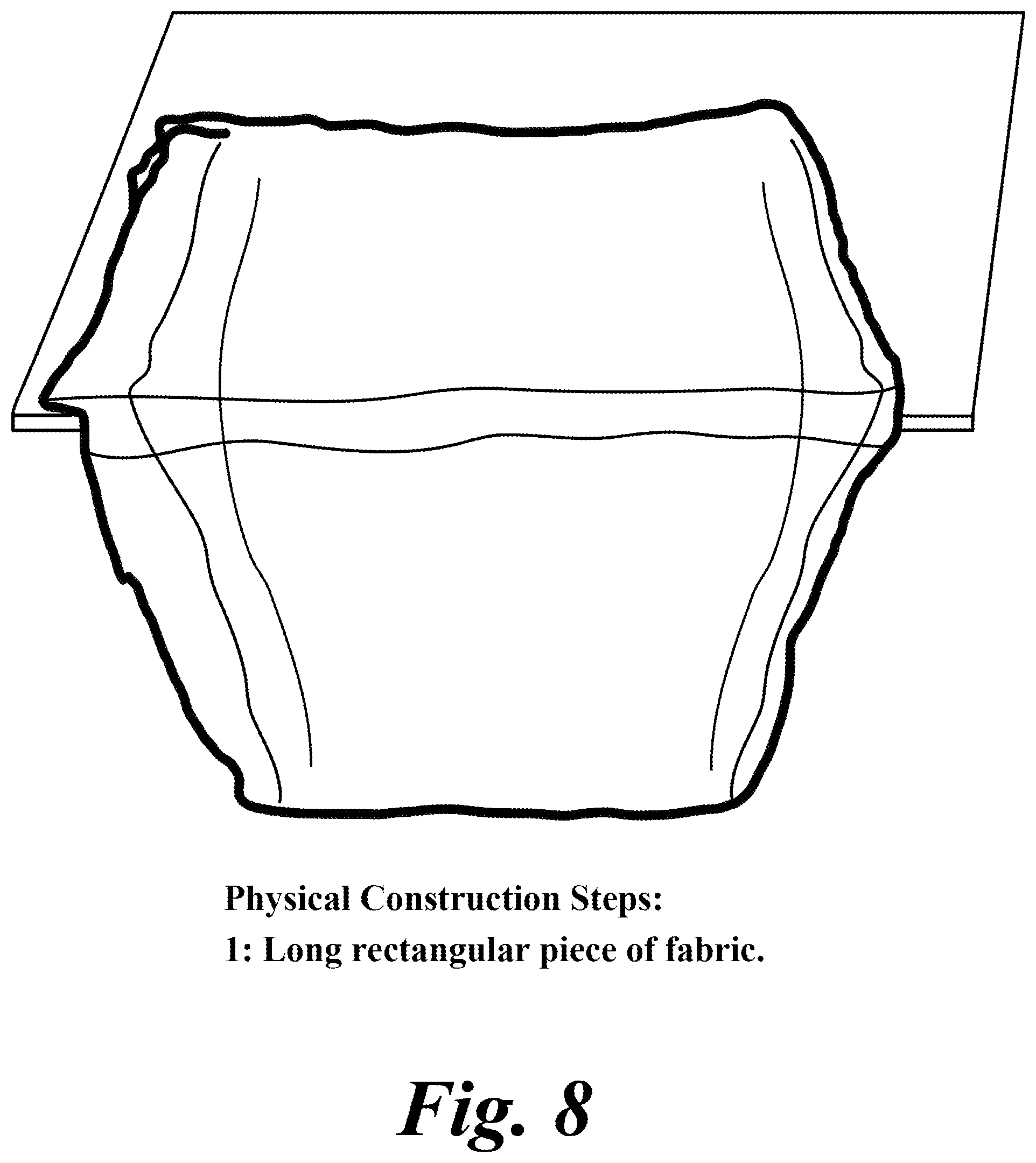 Patent US12102239 Figure 8 – Baby sling