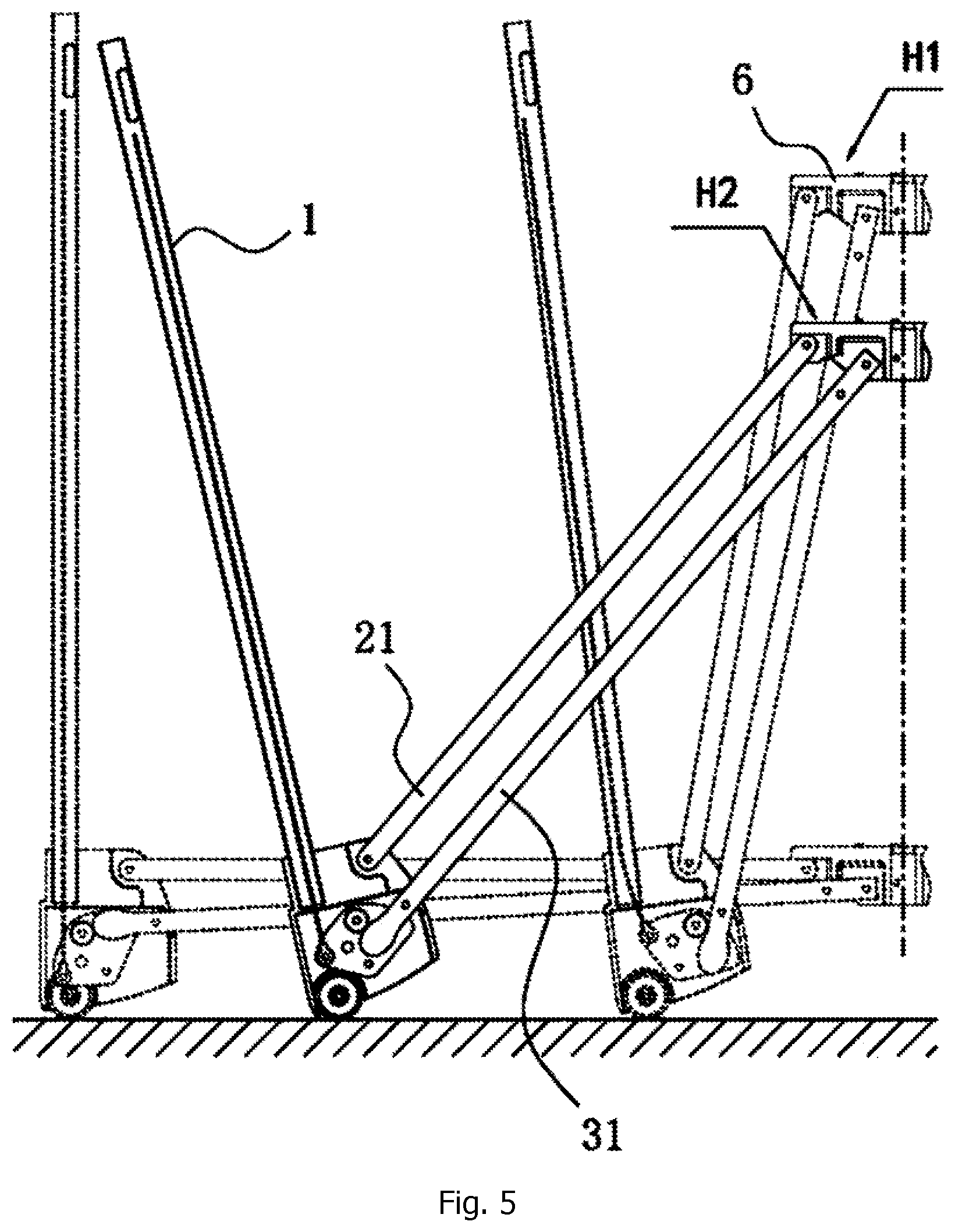 Patent US12102240 Figure 5 – Portable child game bed