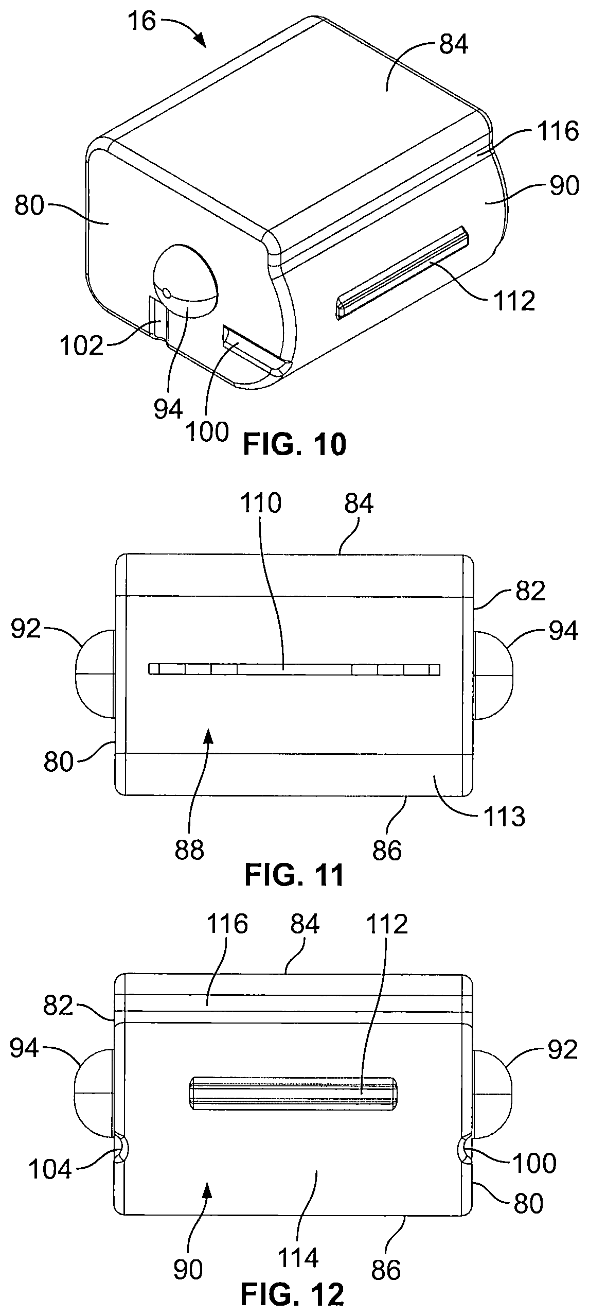 Patent US12102243 Figure 5 – Utensil for mounting on a container and folding for minimizing storage space of the container and utensil combination