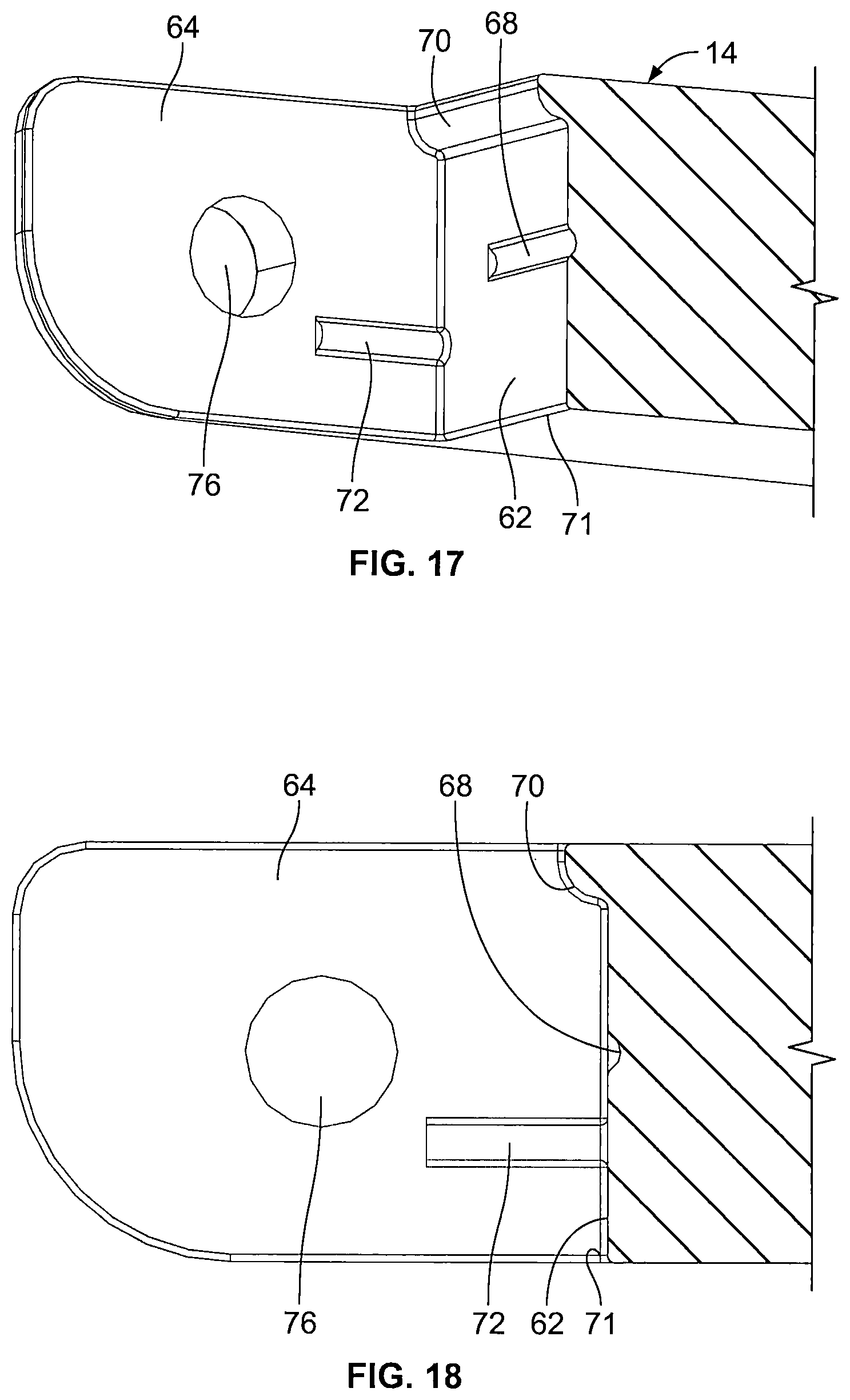 Patent US12102243 Figure 7 – Utensil for mounting on a container and folding for minimizing storage space of the container and utensil combination