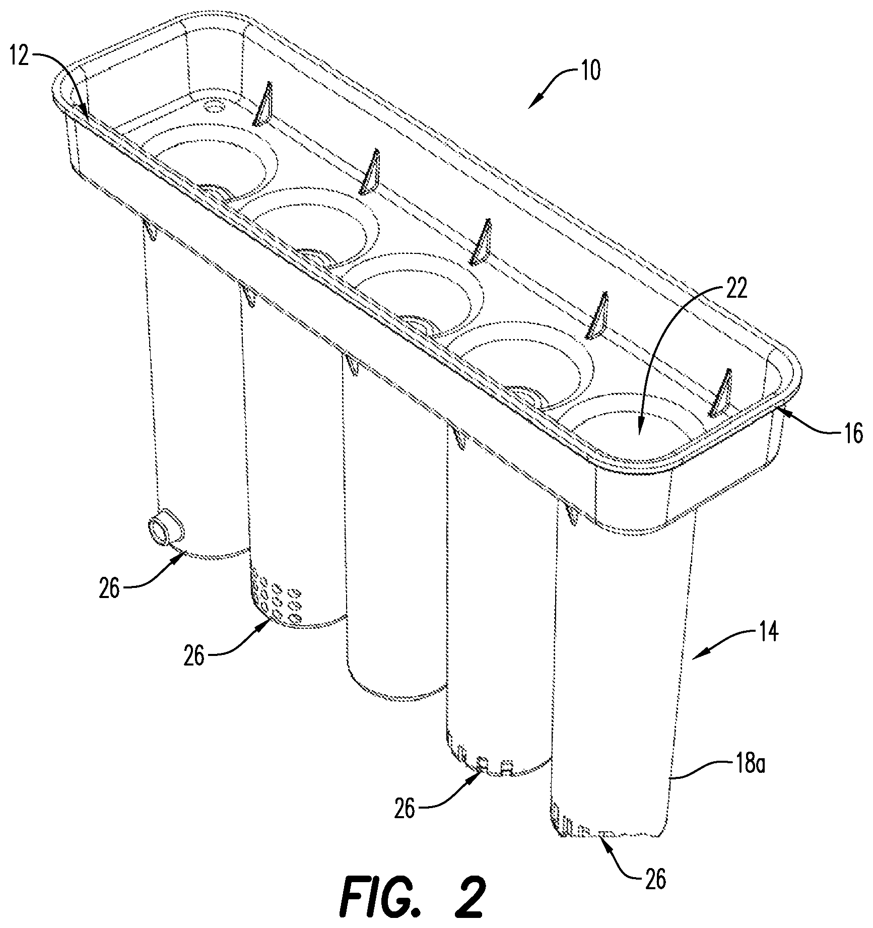 Patent US12102244 Figure 2 – Ice mold for making ice straws
