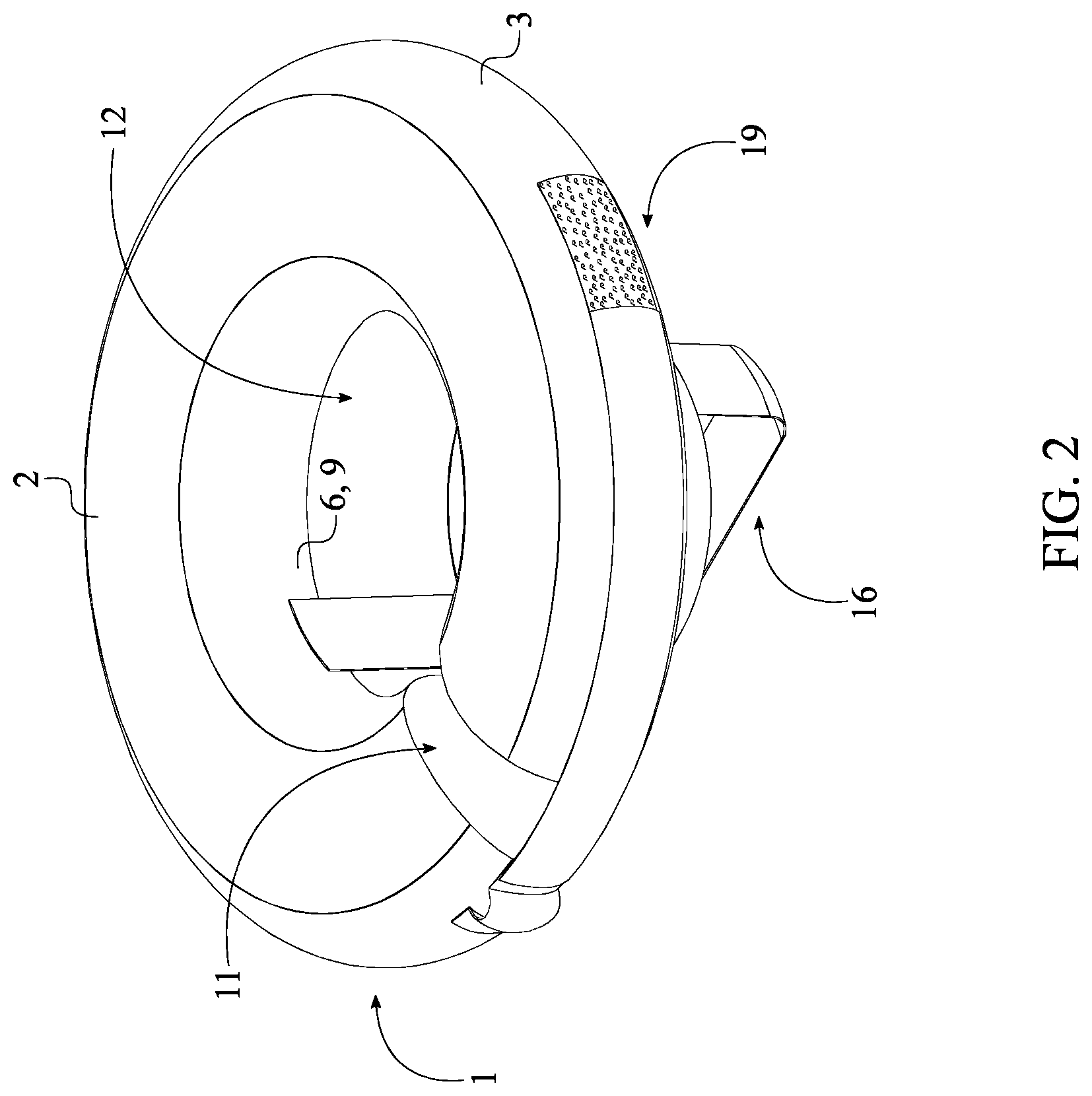 Patent US12102245 Figure 2 – Floating beverage holding apparatus