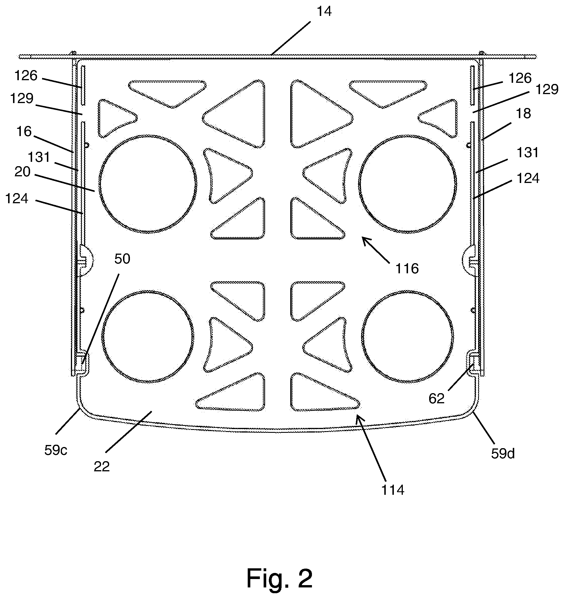 Patent US12102246 Figure 2 – Wearable tray