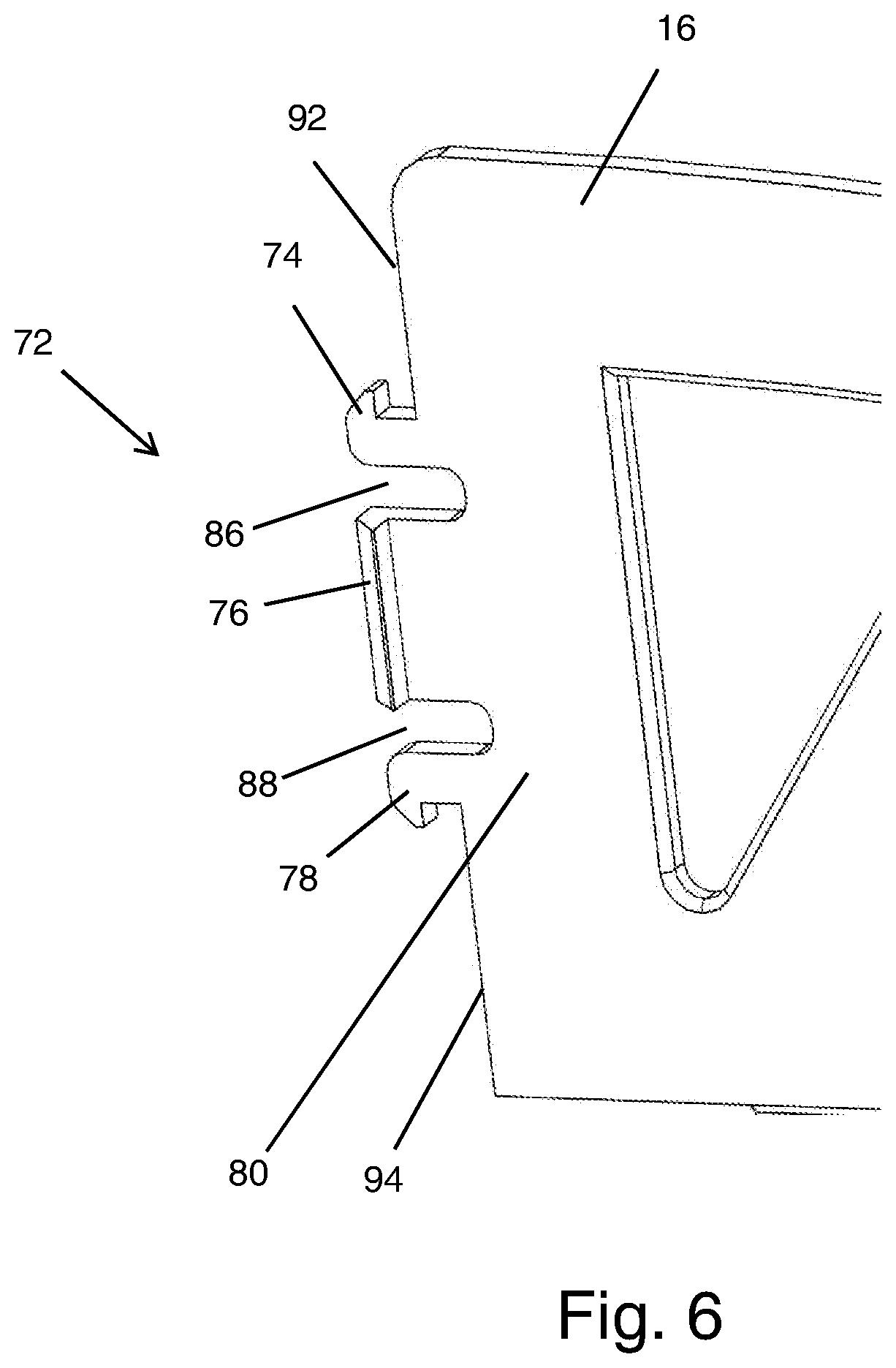 Patent US12102246 Figure 7 – Wearable tray