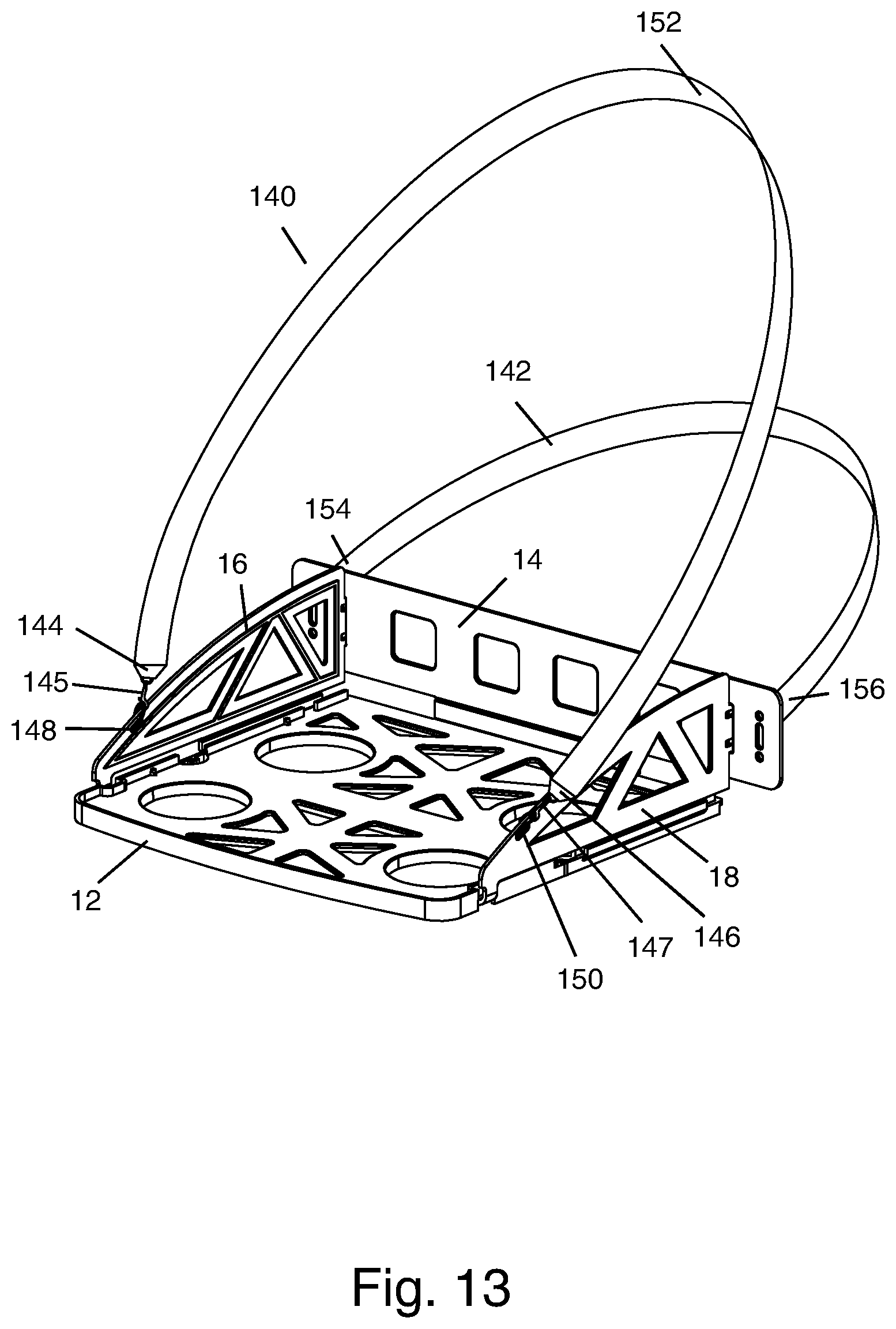 Patent US12102246 Figure 13 – Wearable tray