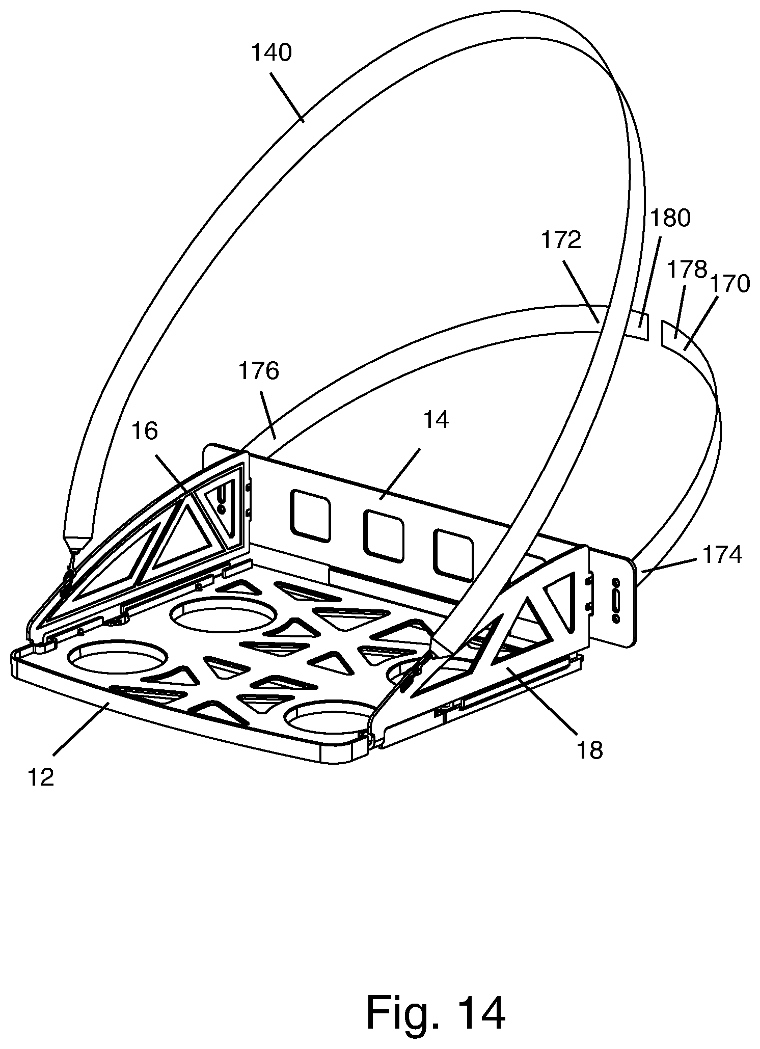 Patent US12102246 Figure 14 – Wearable tray