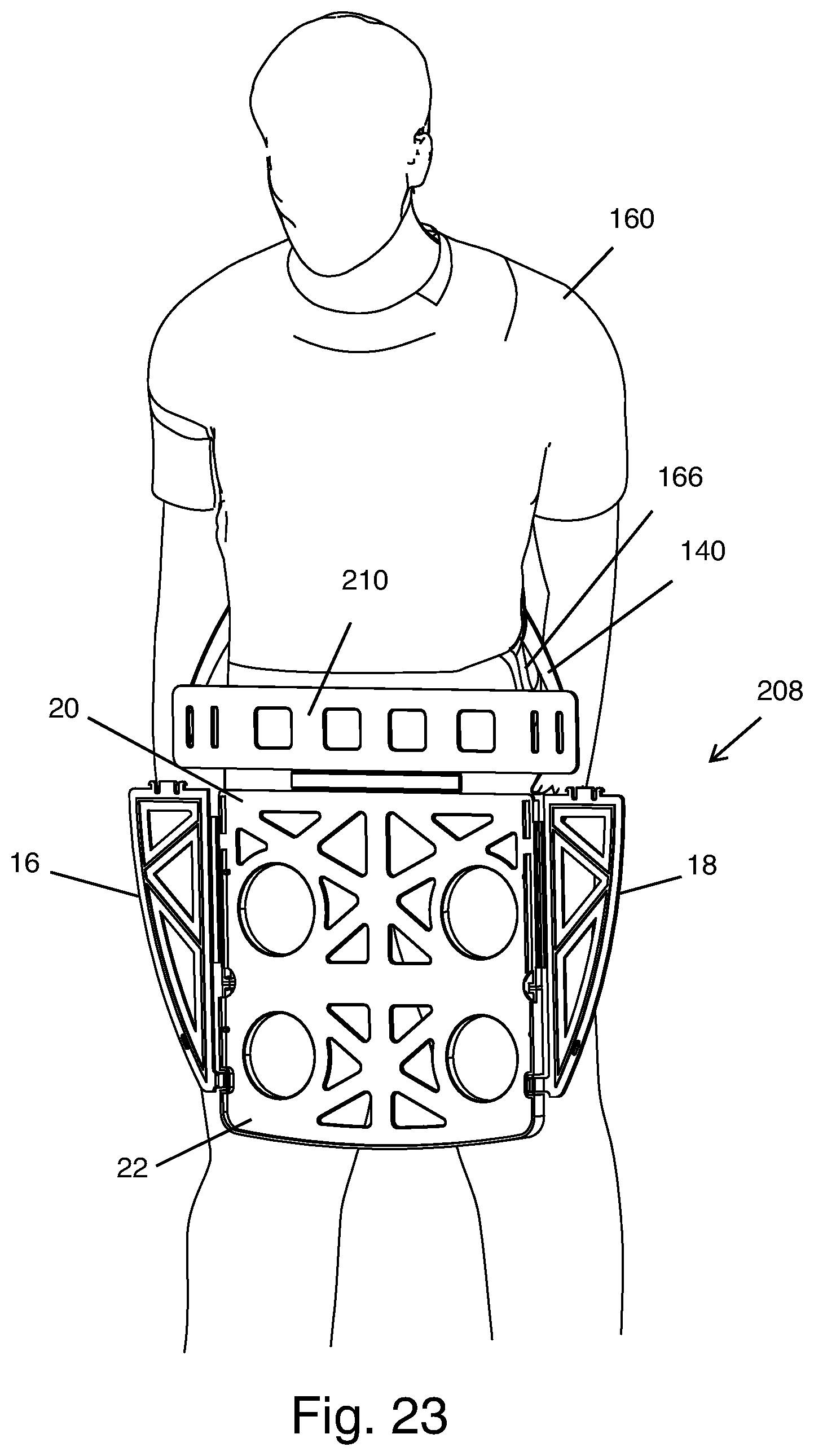 Patent US12102246 Figure 18 – Wearable tray