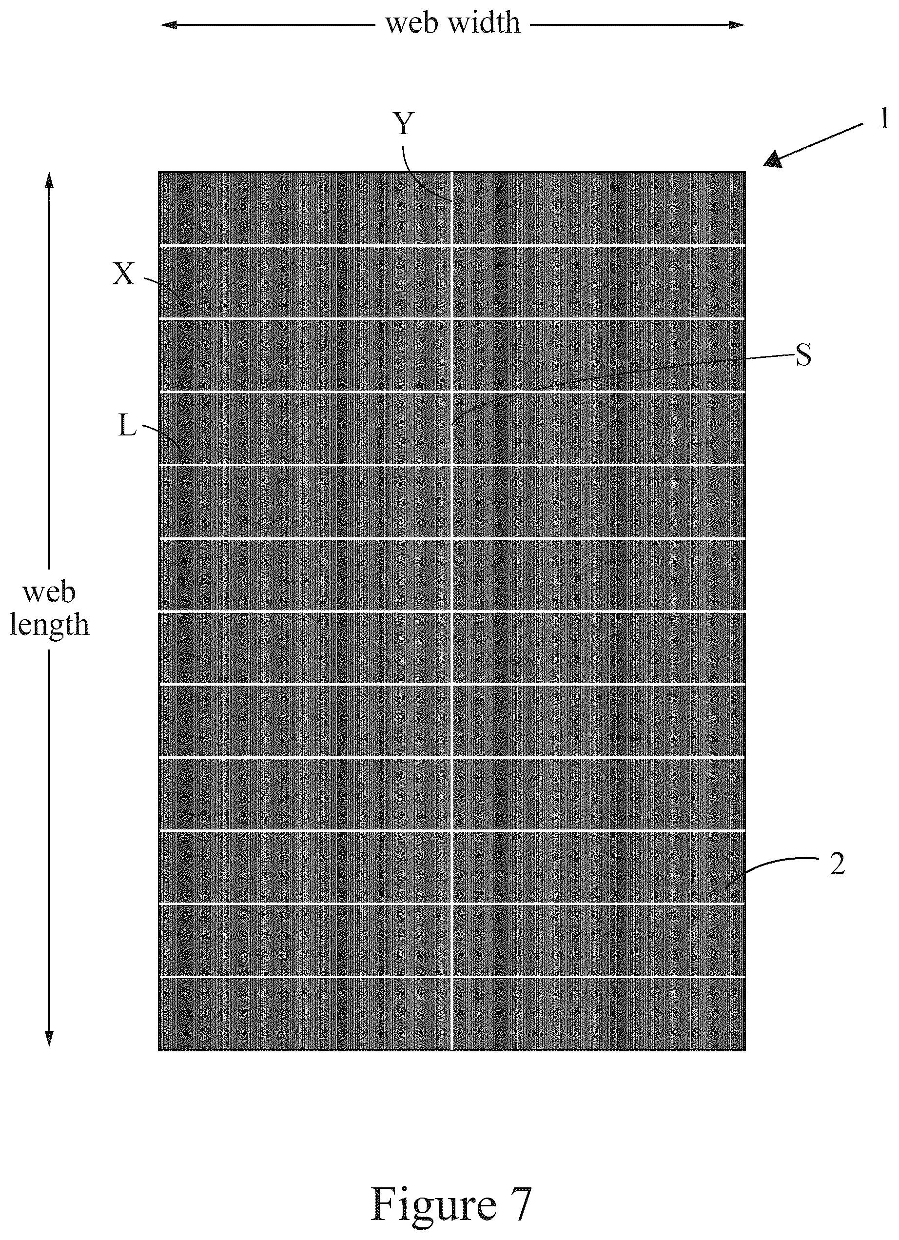 Patent US12102247 Figure 7 – Non-square rectangular flooring tiles and methods for cutting same