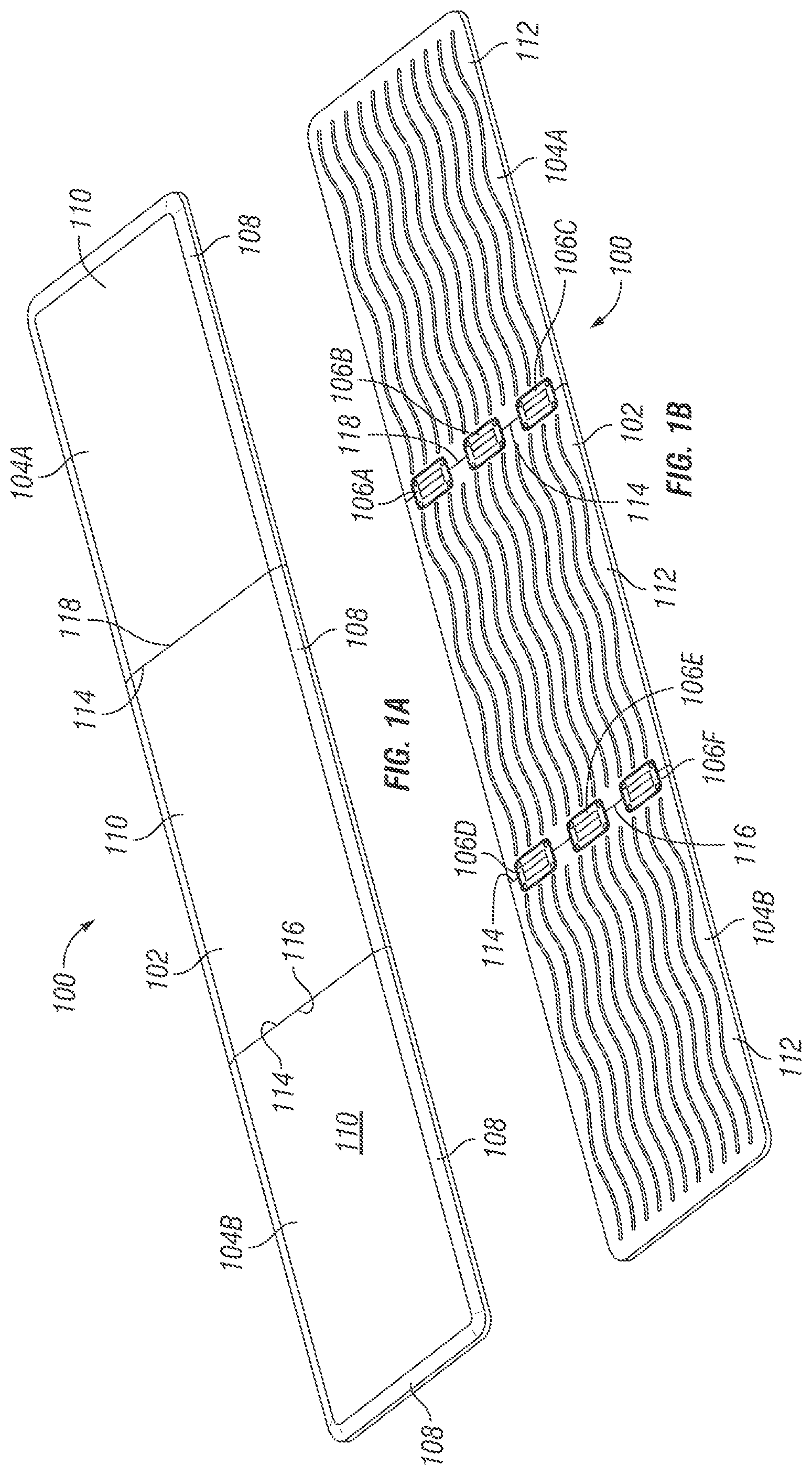 Patent US12102248 Figure 1 – Multiple-component floor mat system