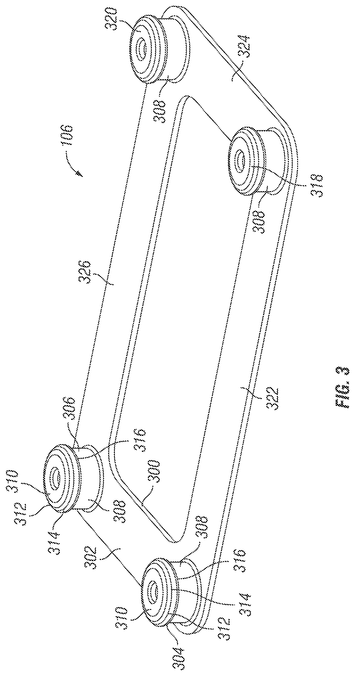 Patent US12102248 Figure 4 – Multiple-component floor mat system