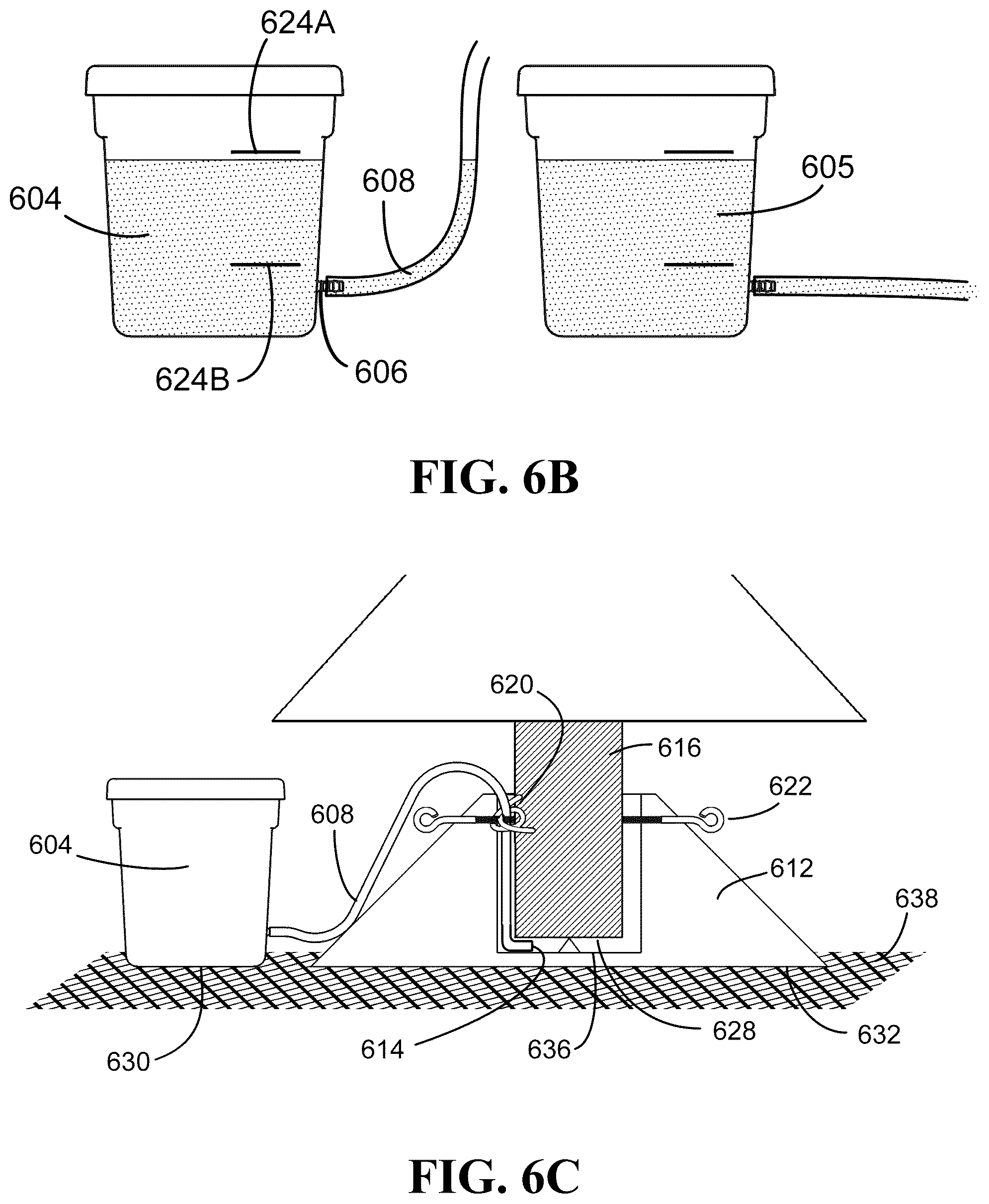 Patent US12102249 Figure 6 – Devices for supplying fluids to cut plant holders