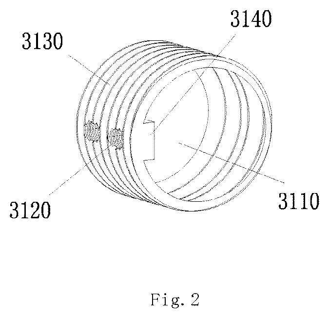 Patent US12102252 Figure 2 – Retractable shower curtain rod and its extendable installation method