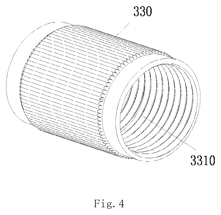 Patent US12102252 Figure 4 – Retractable shower curtain rod and its extendable installation method
