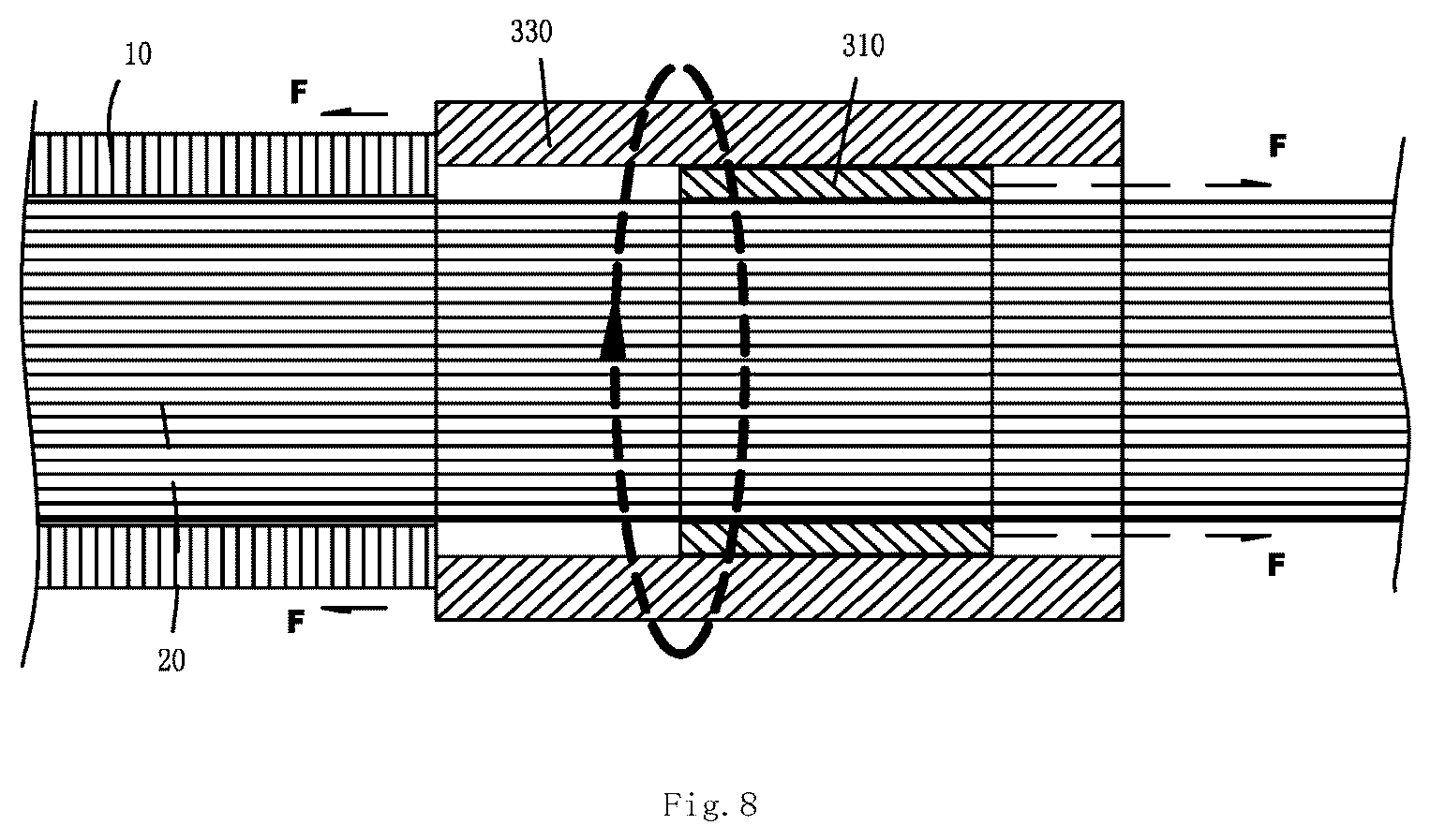 Patent US12102252 Figure 8 – Retractable shower curtain rod and its extendable installation method