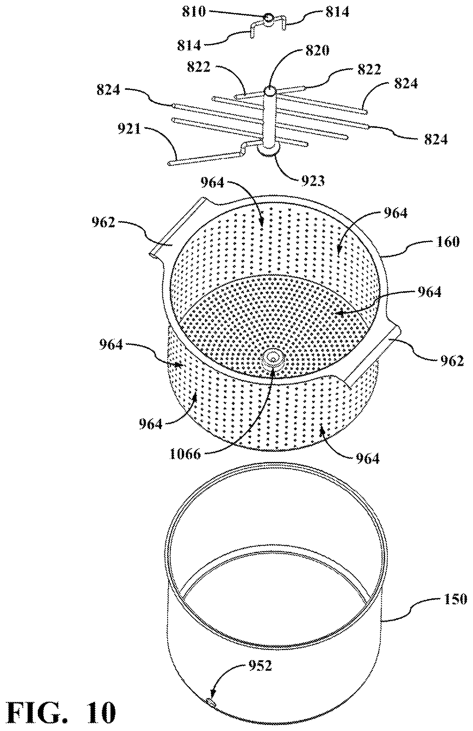 Patent US12102258 Figure 10 – Automatic cooking machine capable of reducing viscosity of liquid in cooking pot
