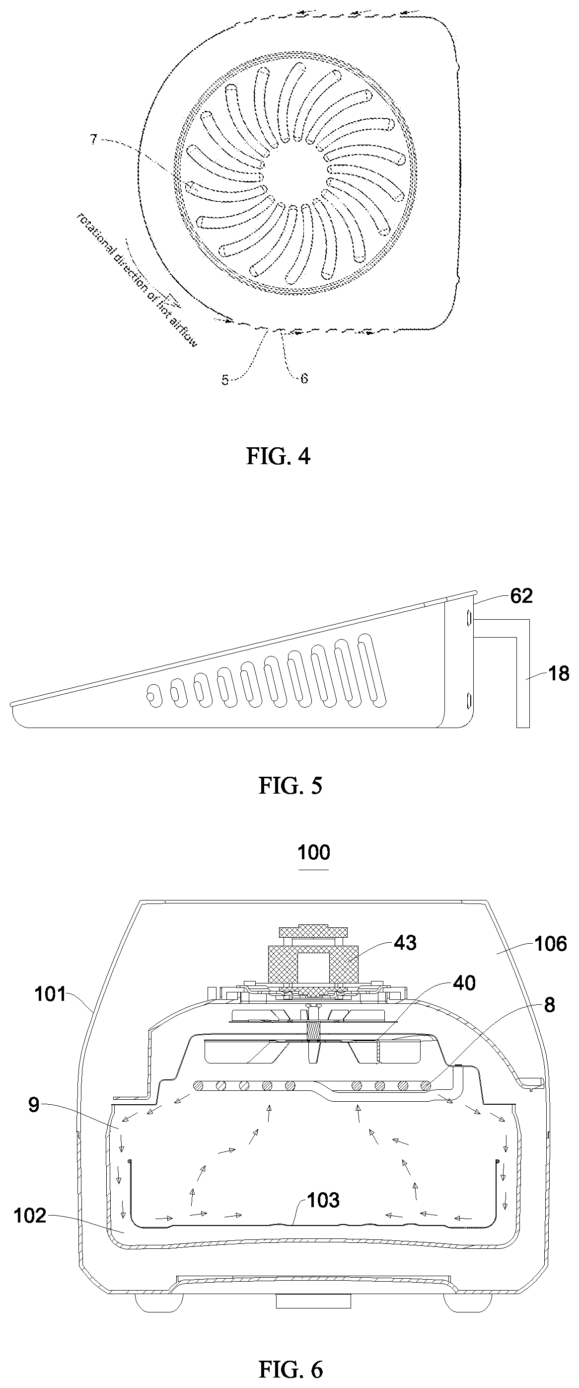 Patent US12102264 Figure 3 – Air fryer applicable for cooking pizza, novel frying basket for air fryer and novel air fryer