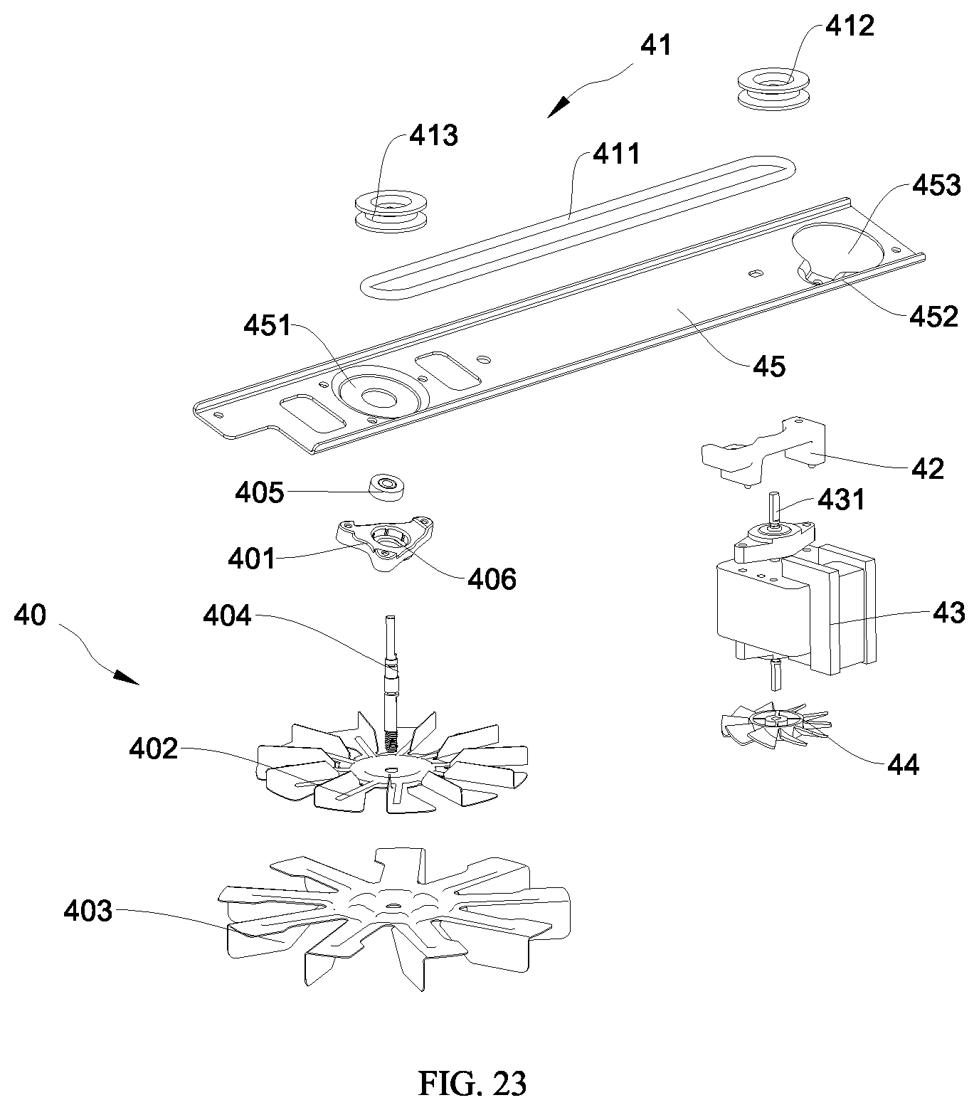 Patent US12102264 Figure 10 – Air fryer applicable for cooking pizza, novel frying basket for air fryer and novel air fryer