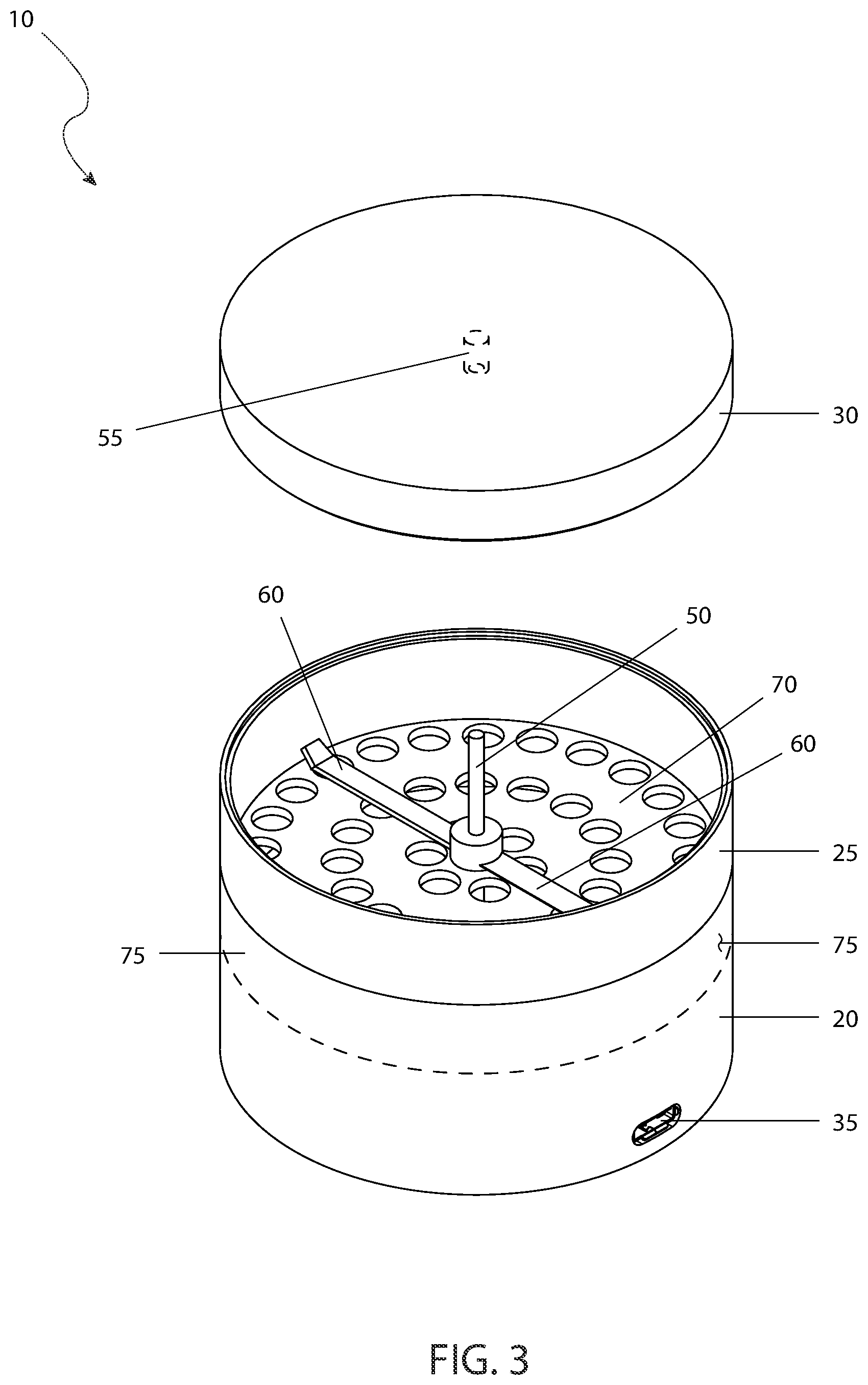 Patent US12102265 Figure 3 – Herb grinding device