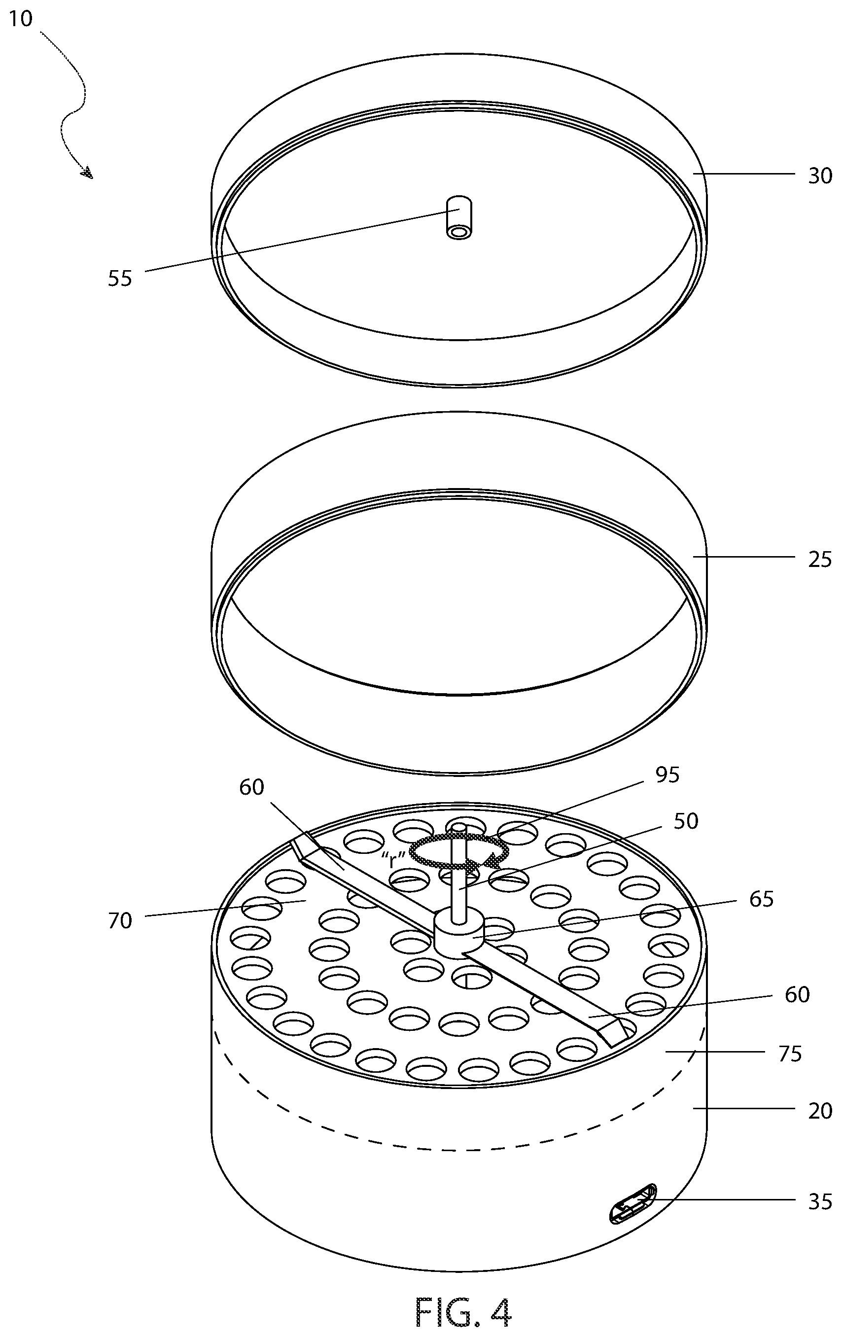 Patent US12102265 Figure 4 – Herb grinding device