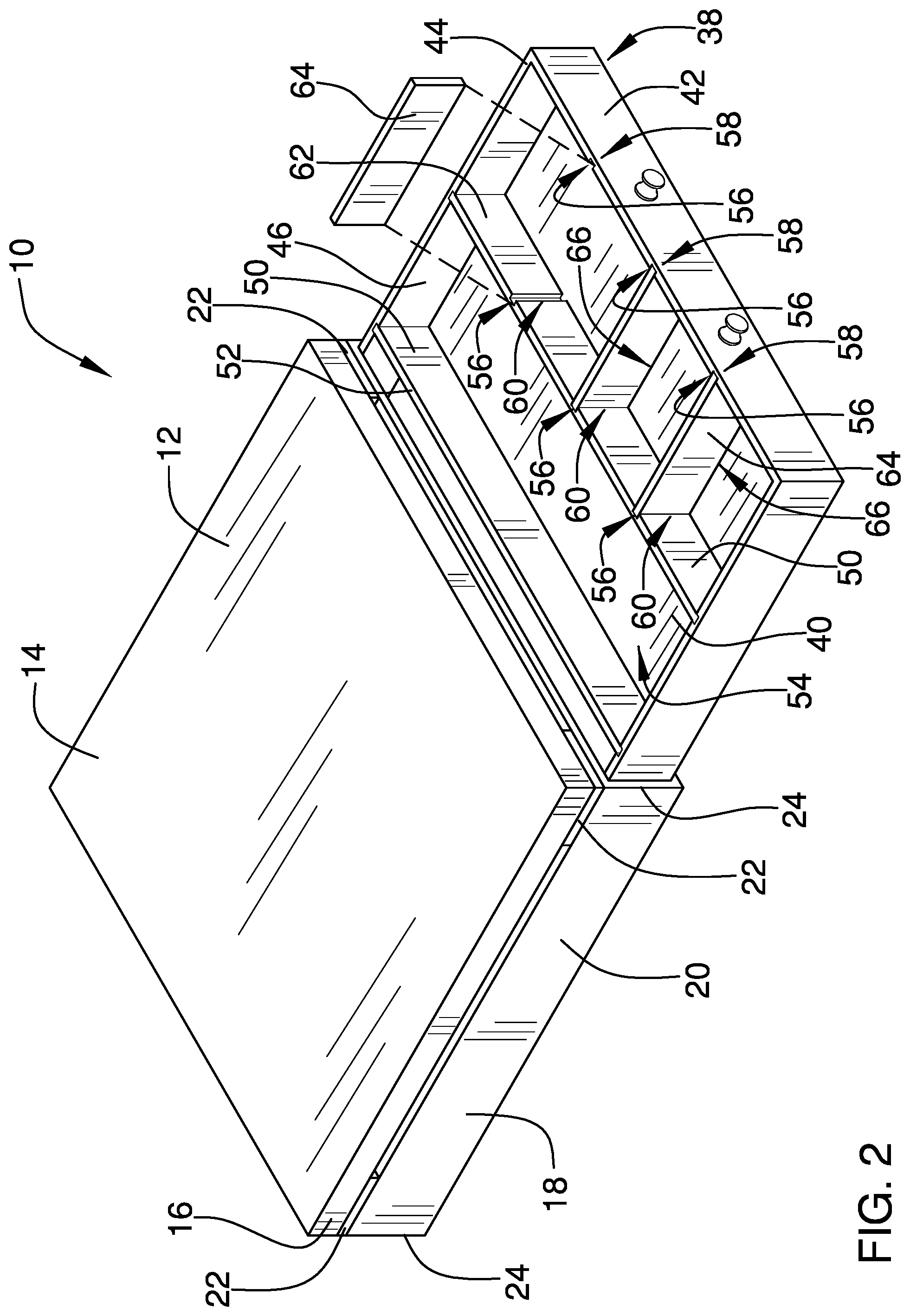 Patent US12102268 Figure 2 – Turntable cutting board device