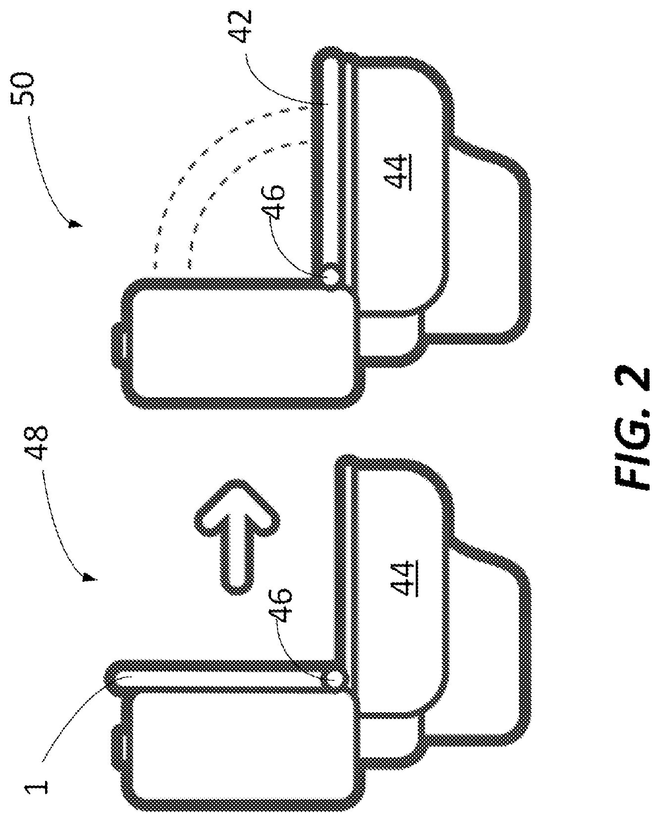 Patent US12102271 Figure 2 – Self-lifting toilet seat