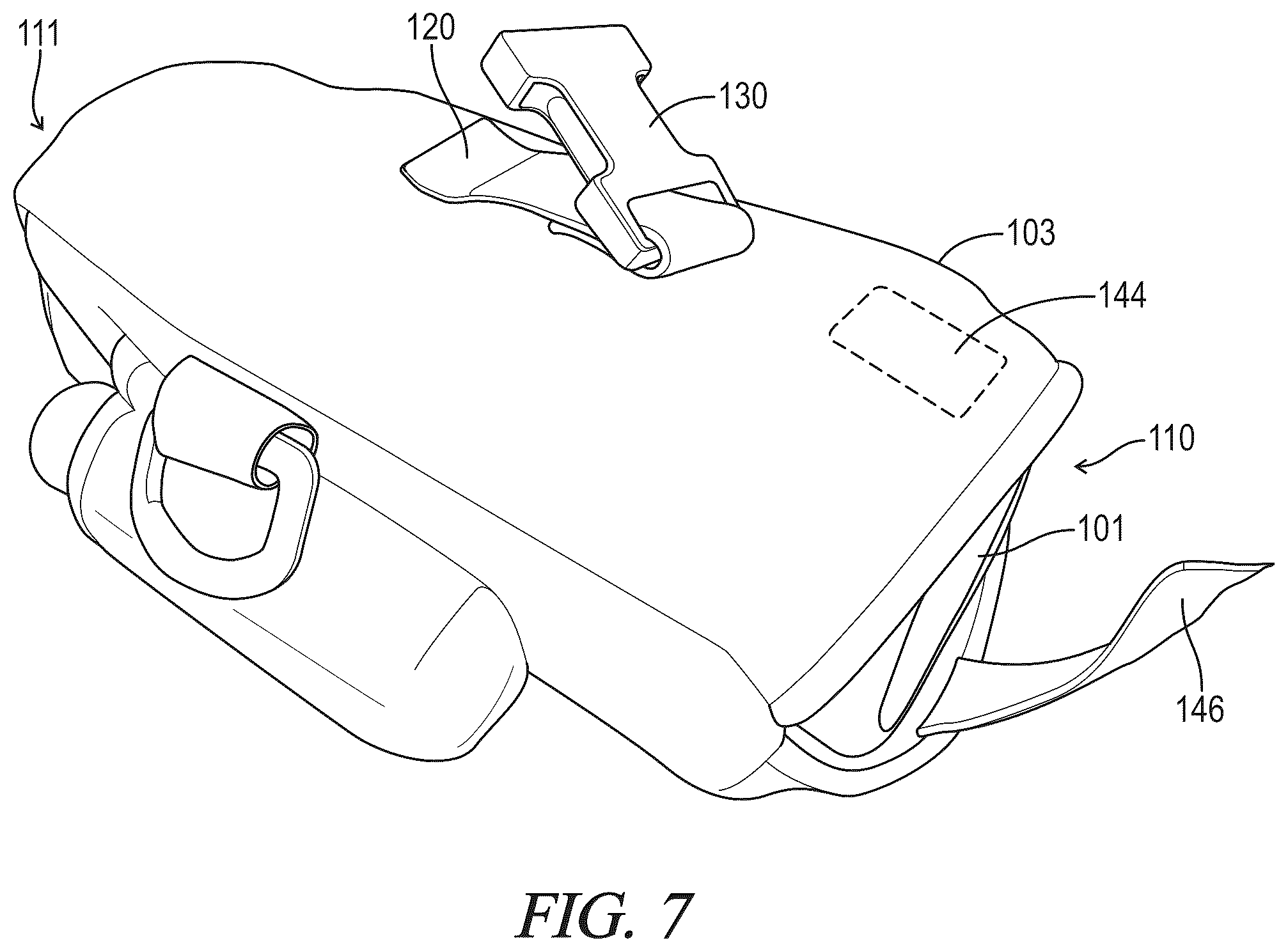 Patent US12102273 Figure 7 – Mobile hand cleaning station