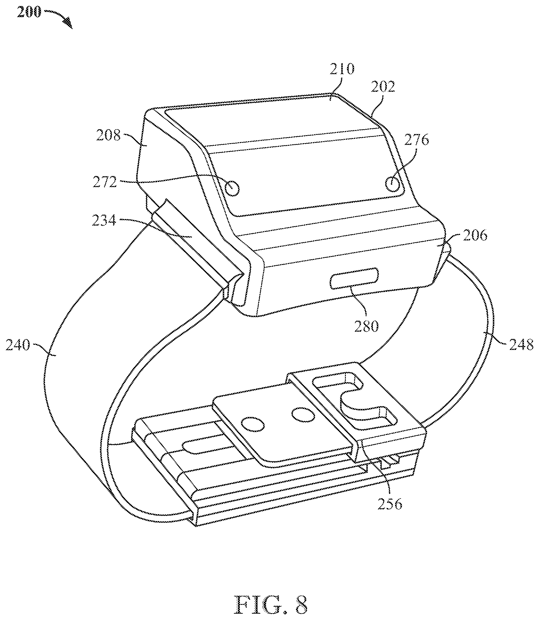 Patent US12102274 Figure 7 – Wearable hand sanitizer dispenser