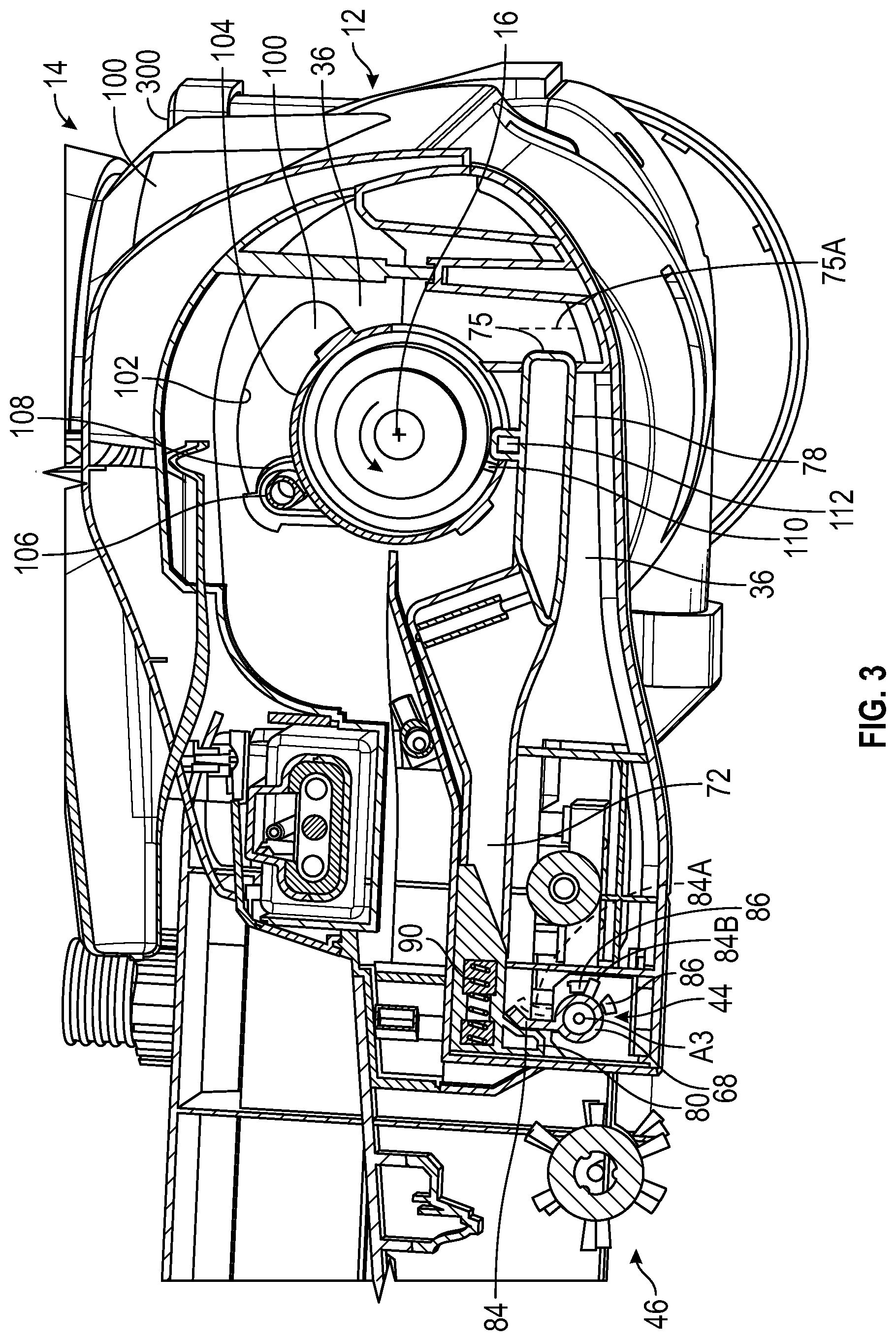 Patent US12102275 Figure 3 – Surface cleaner