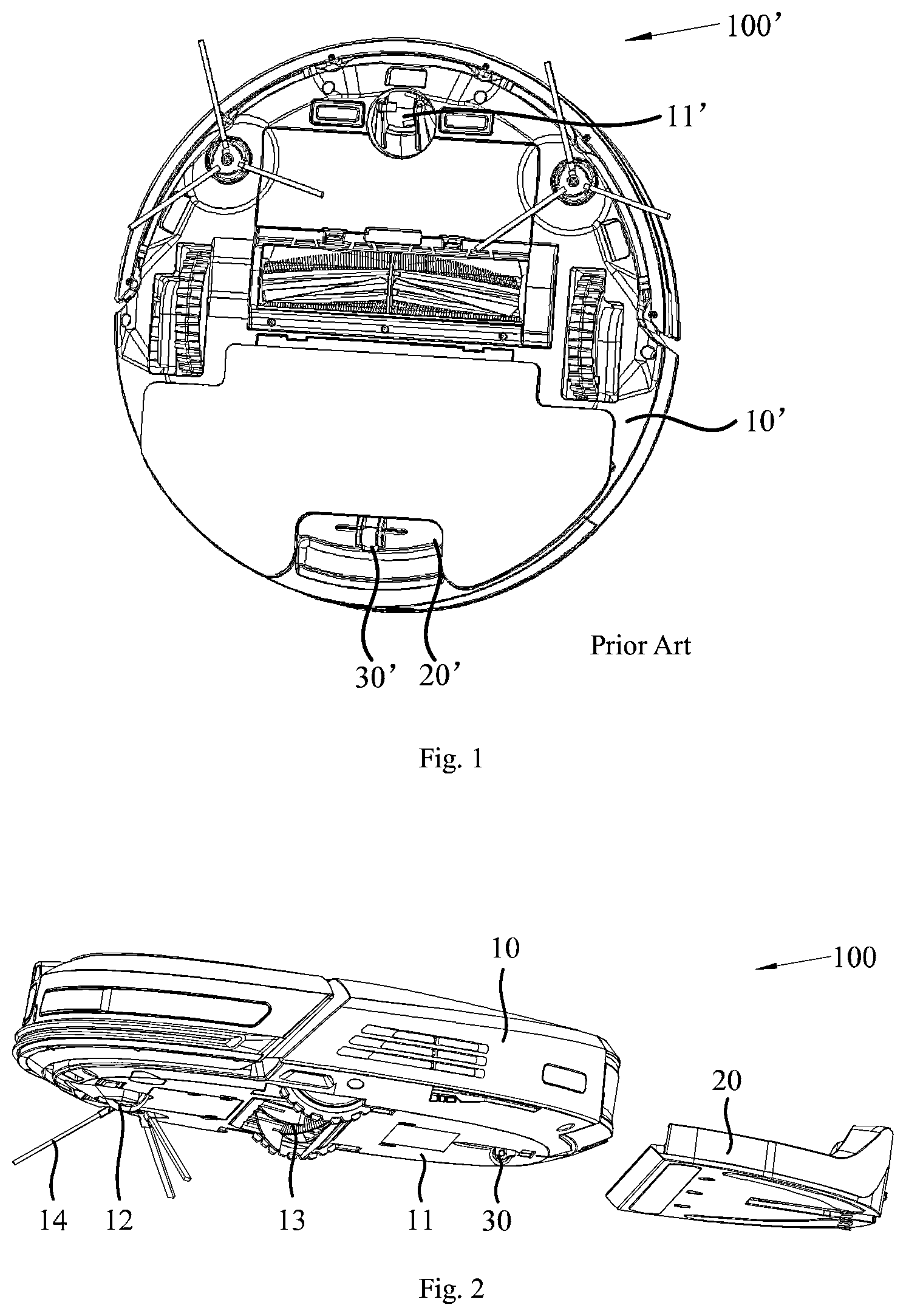 Patent US12102276 Figure 1 – Self-moving cleaning device