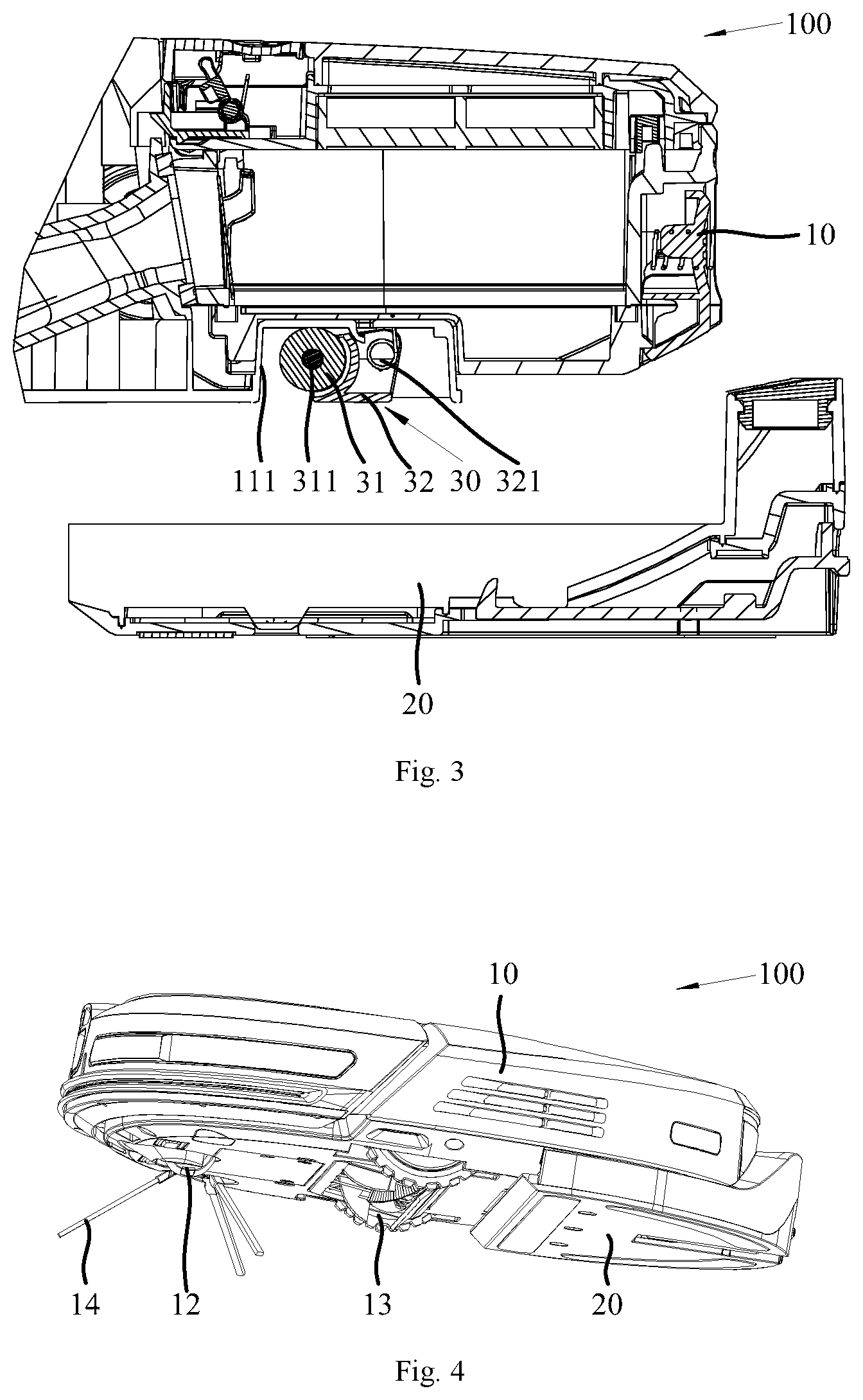 Patent US12102276 Figure 2 – Self-moving cleaning device