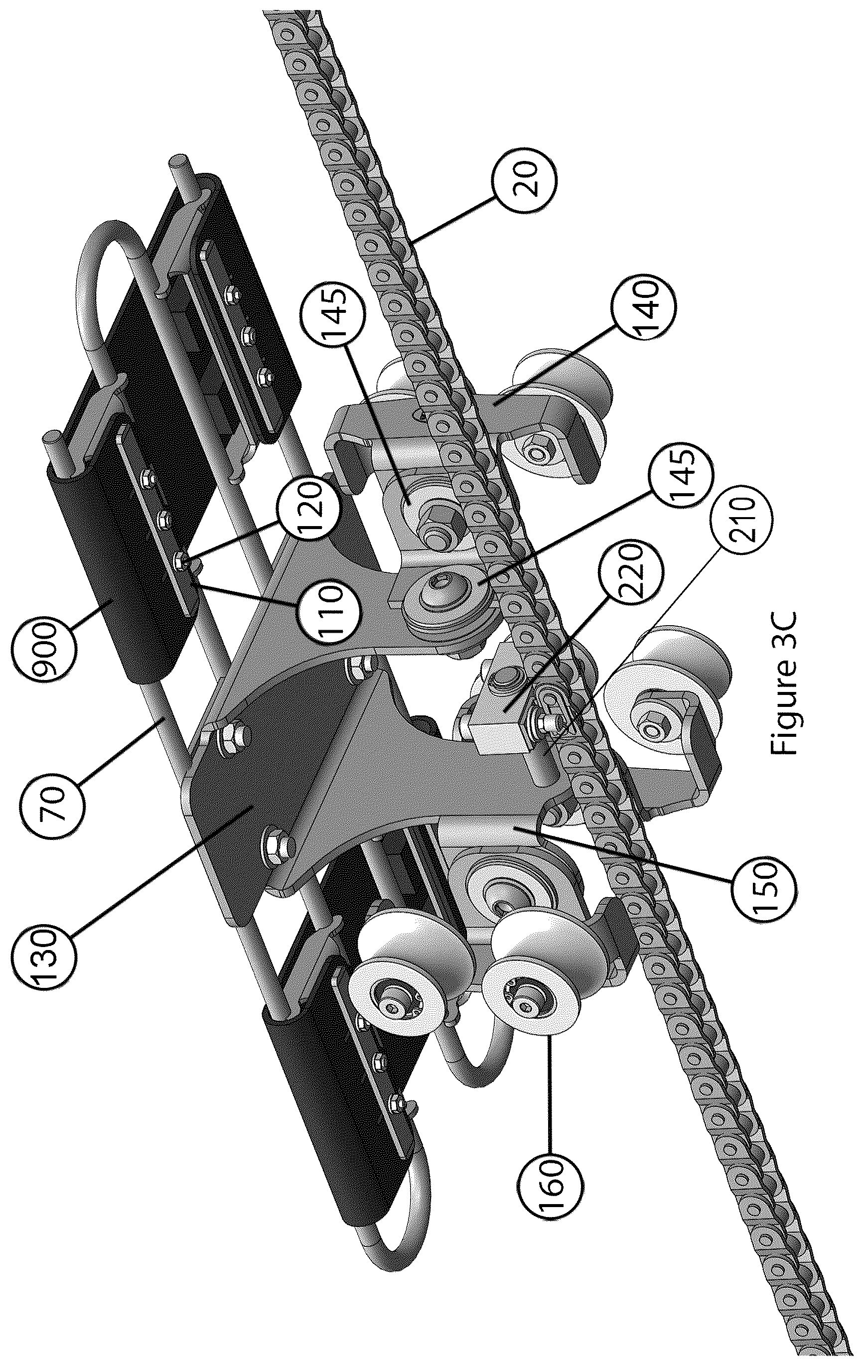 Patent US12102277 Figure 5 – Pan cleaning system and improved cleaning stations