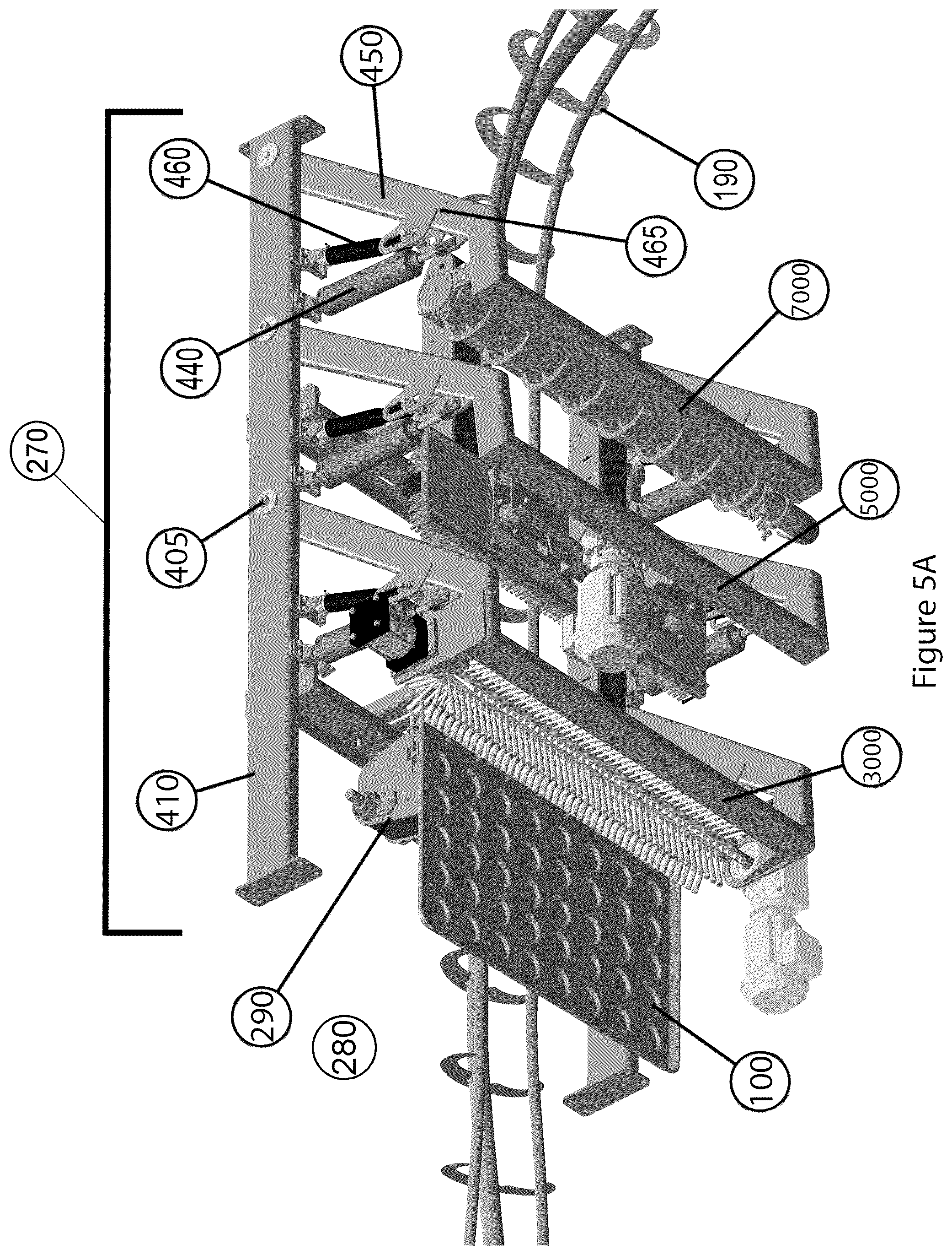 Patent US12102277 Figure 7 – Pan cleaning system and improved cleaning stations