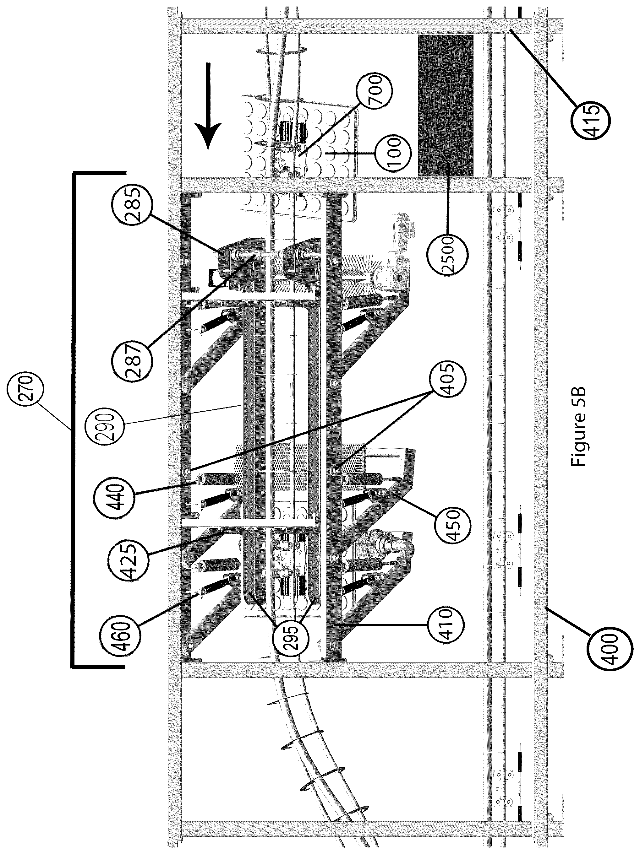 Patent US12102277 Figure 8 – Pan cleaning system and improved cleaning stations