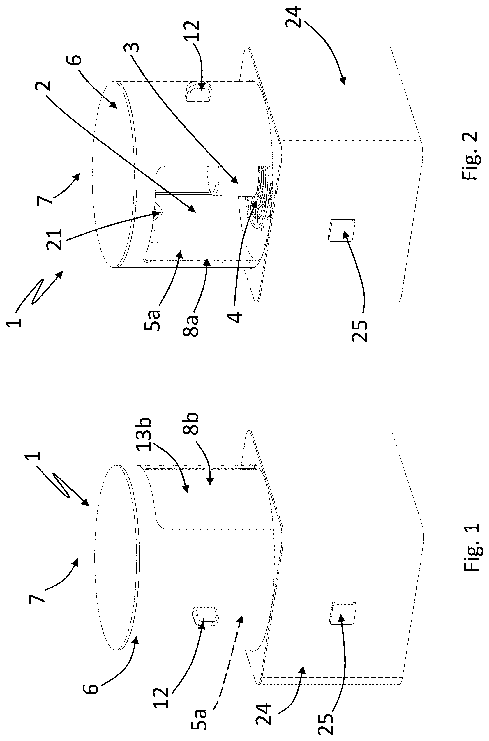 Patent US12102279 Figure 1 – Dishwasher with washing chamber accessible via first and second lateral zones