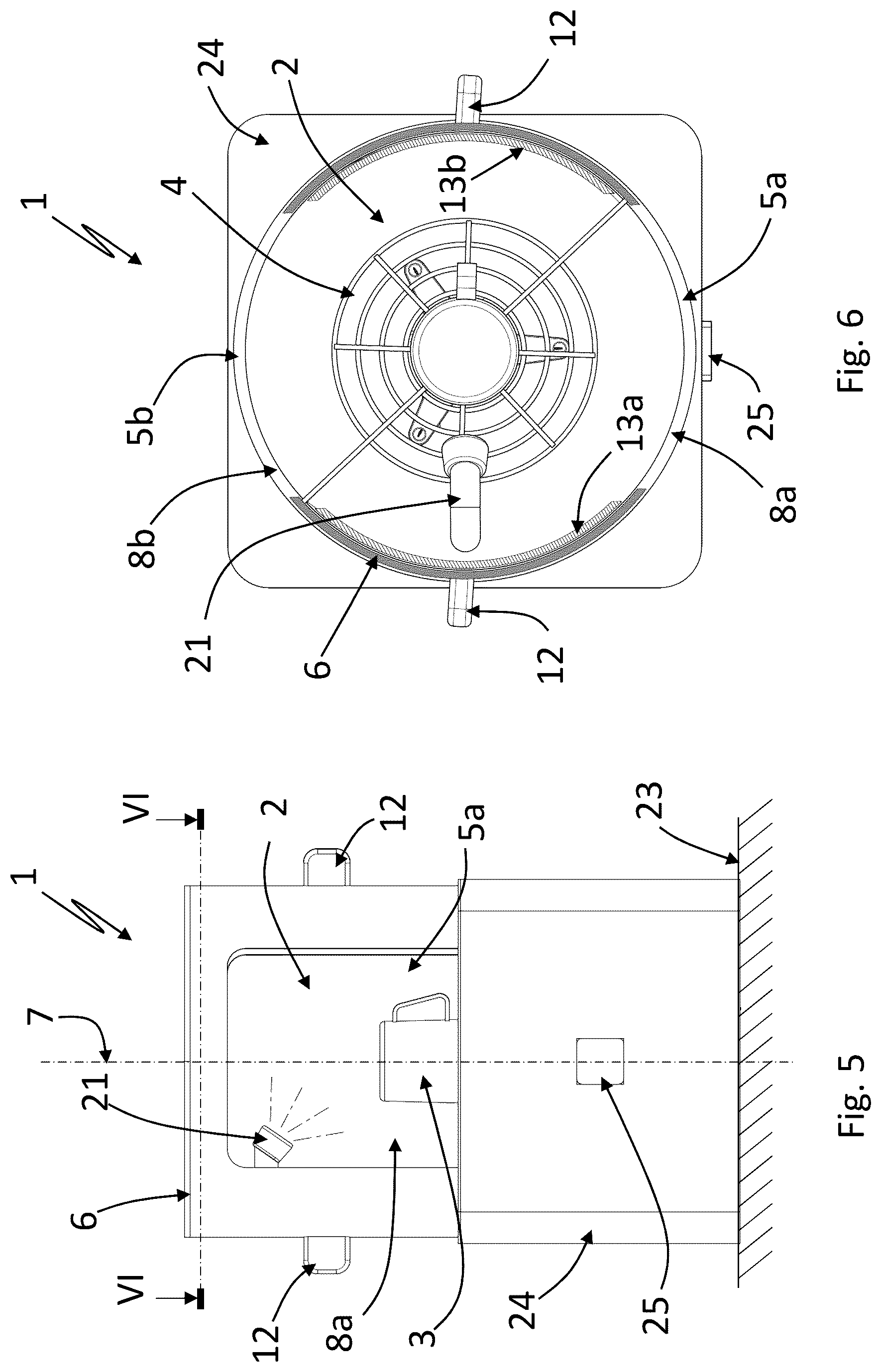 Patent US12102279 Figure 3 – Dishwasher with washing chamber accessible via first and second lateral zones
