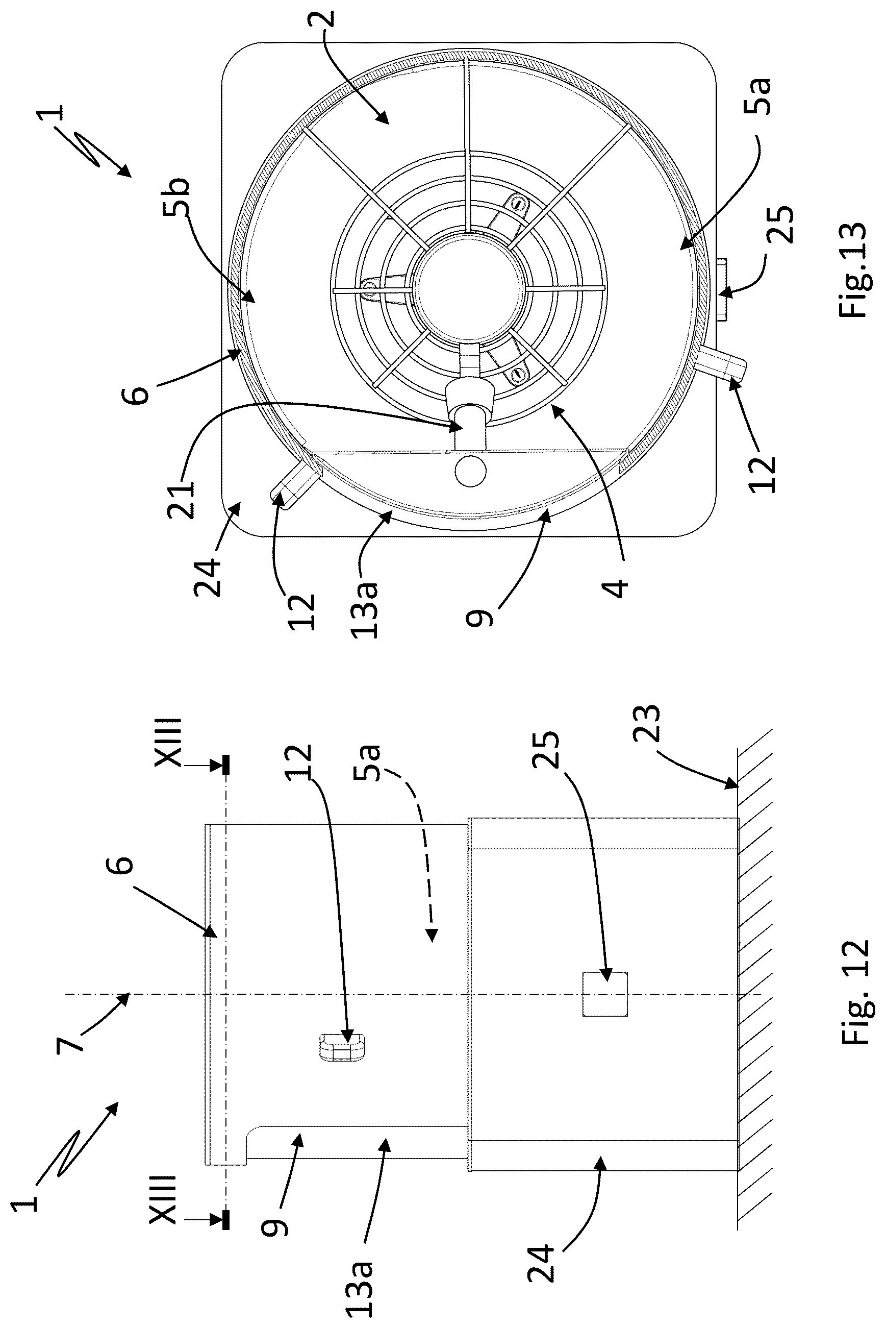 Patent US12102279 Figure 7 – Dishwasher with washing chamber accessible via first and second lateral zones