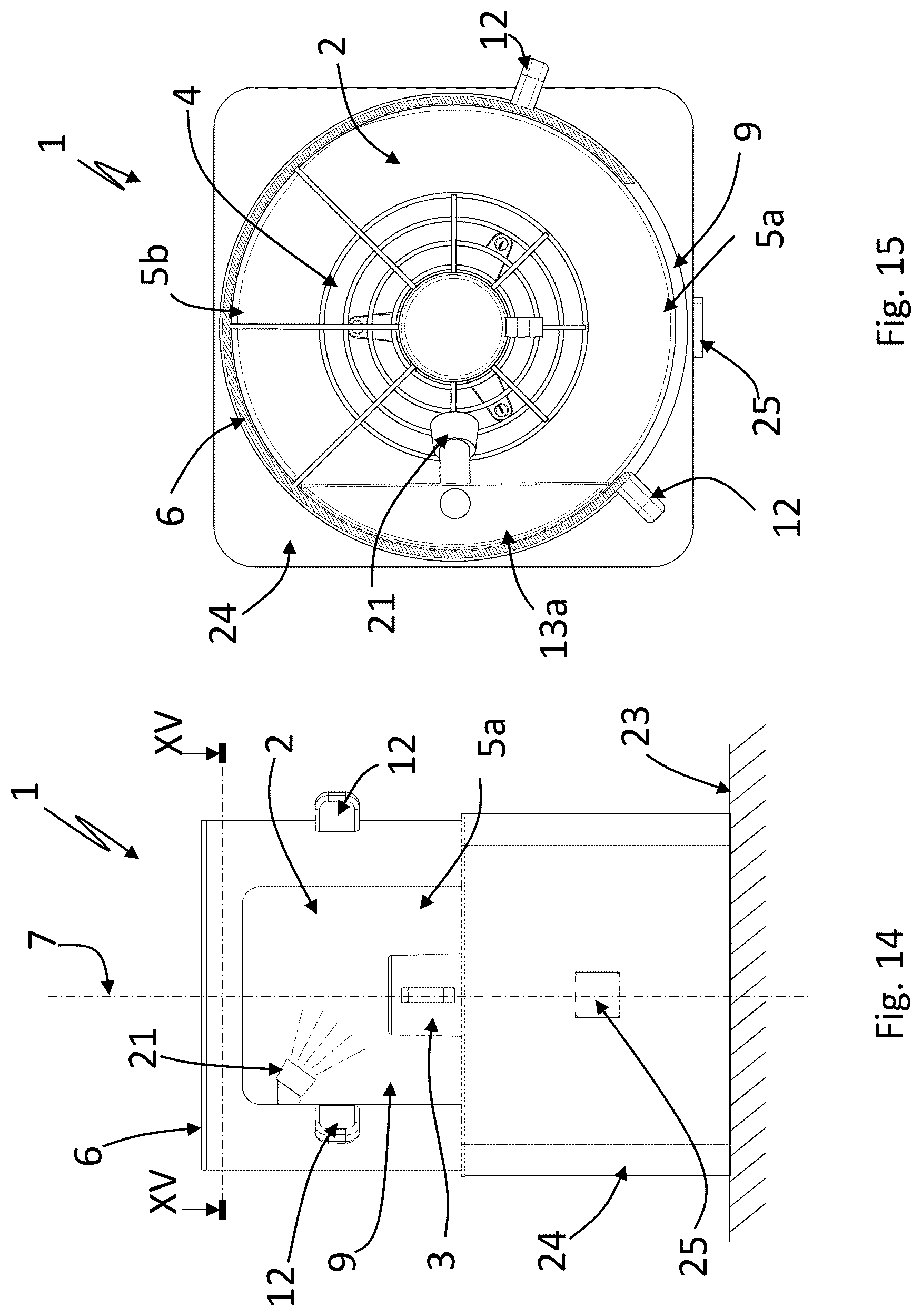 Patent US12102279 Figure 8 – Dishwasher with washing chamber accessible via first and second lateral zones