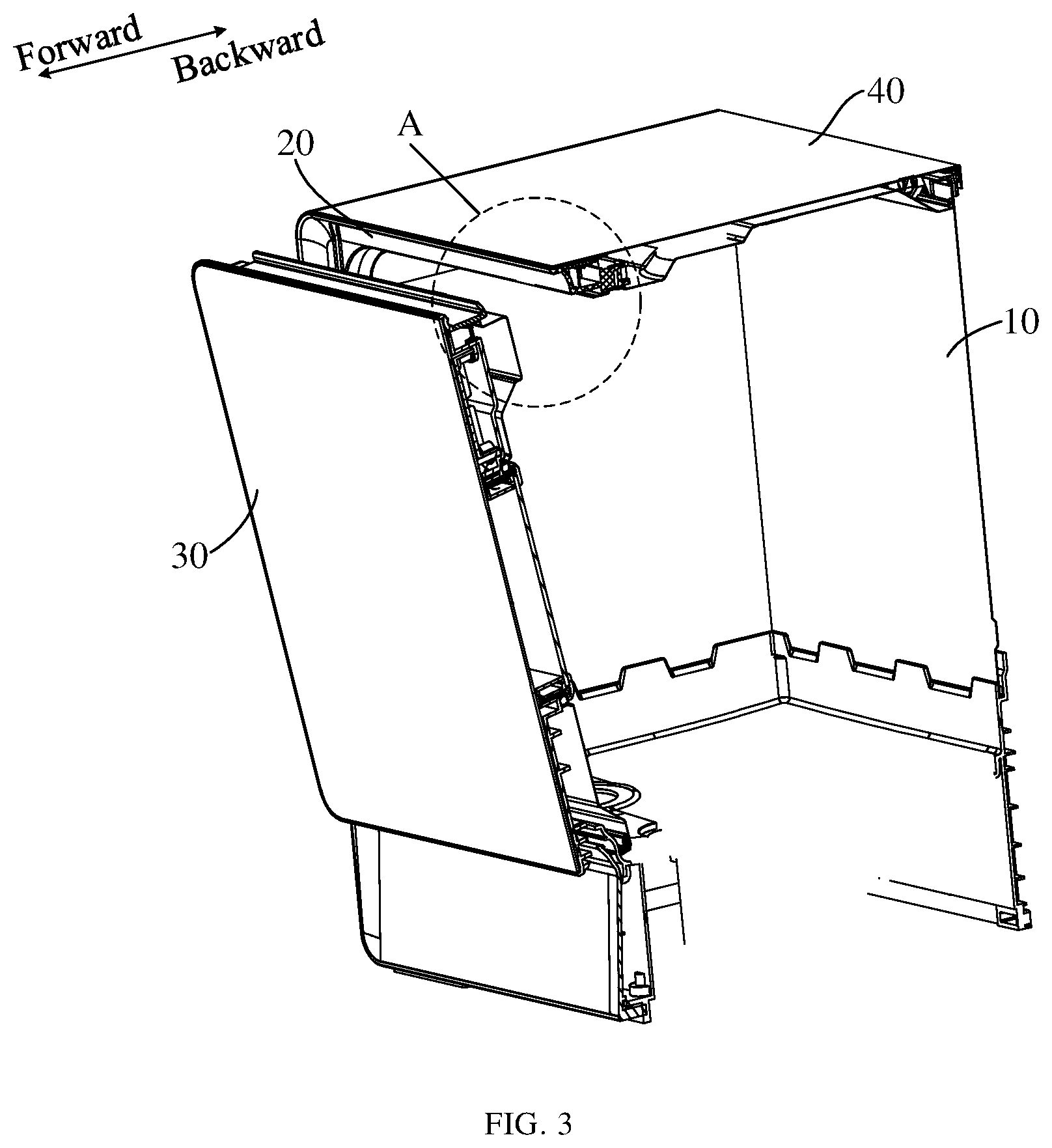 Patent US12102280 Figure 3 – Dishwasher